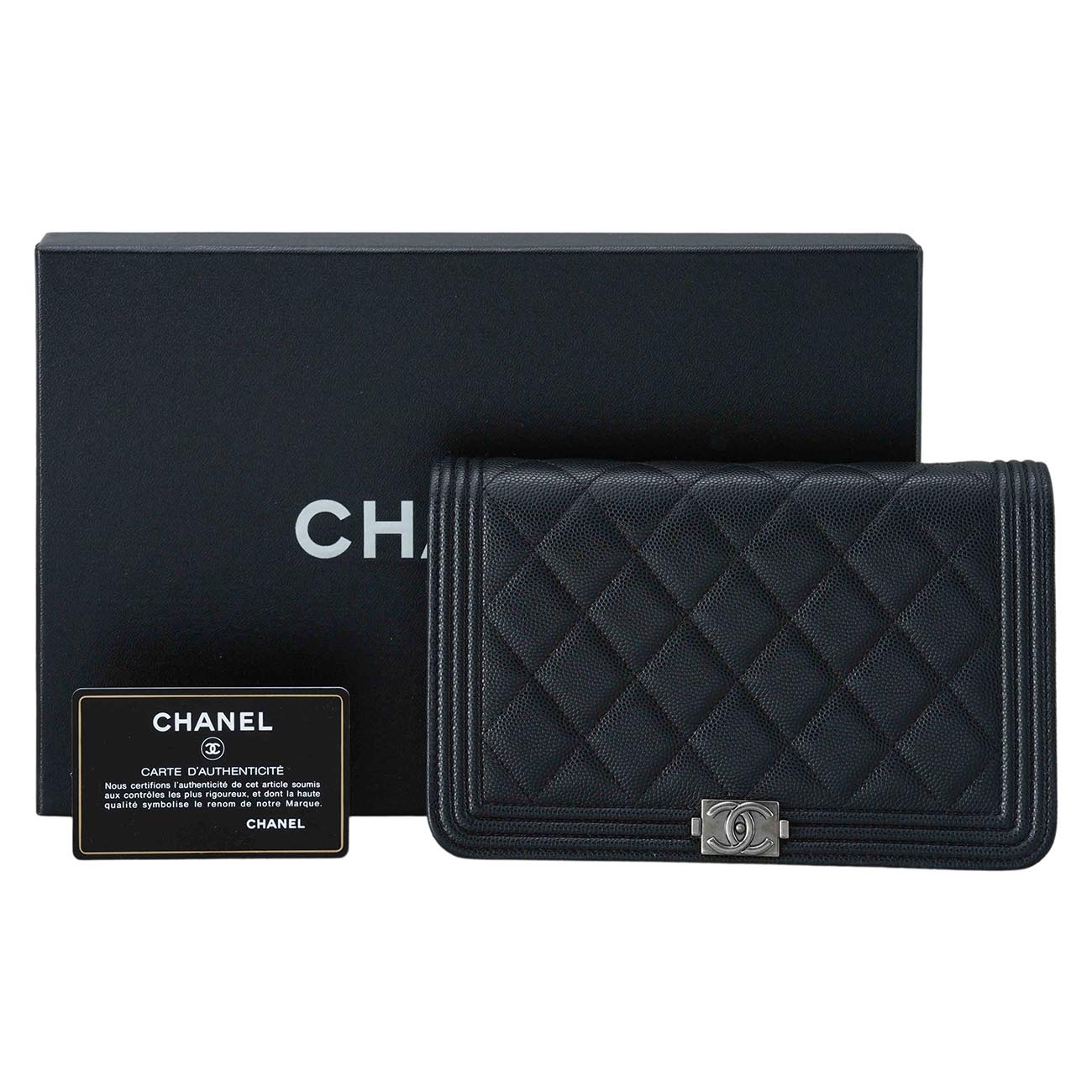 CHANEL(USED)샤넬 캐비어 보이샤넬 WOC