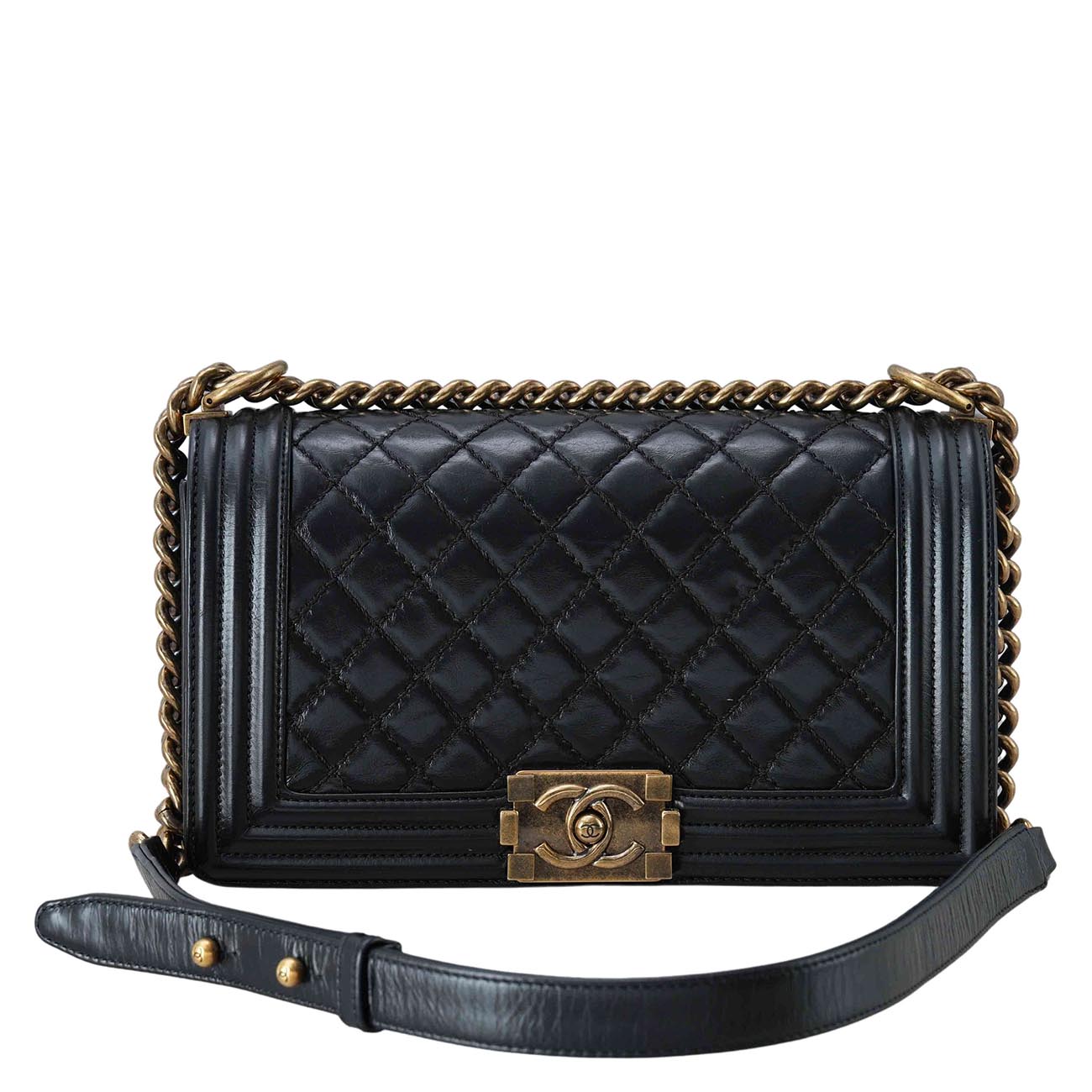 CHANEL(USED)샤넬 보이샤넬 미듐 플랩백