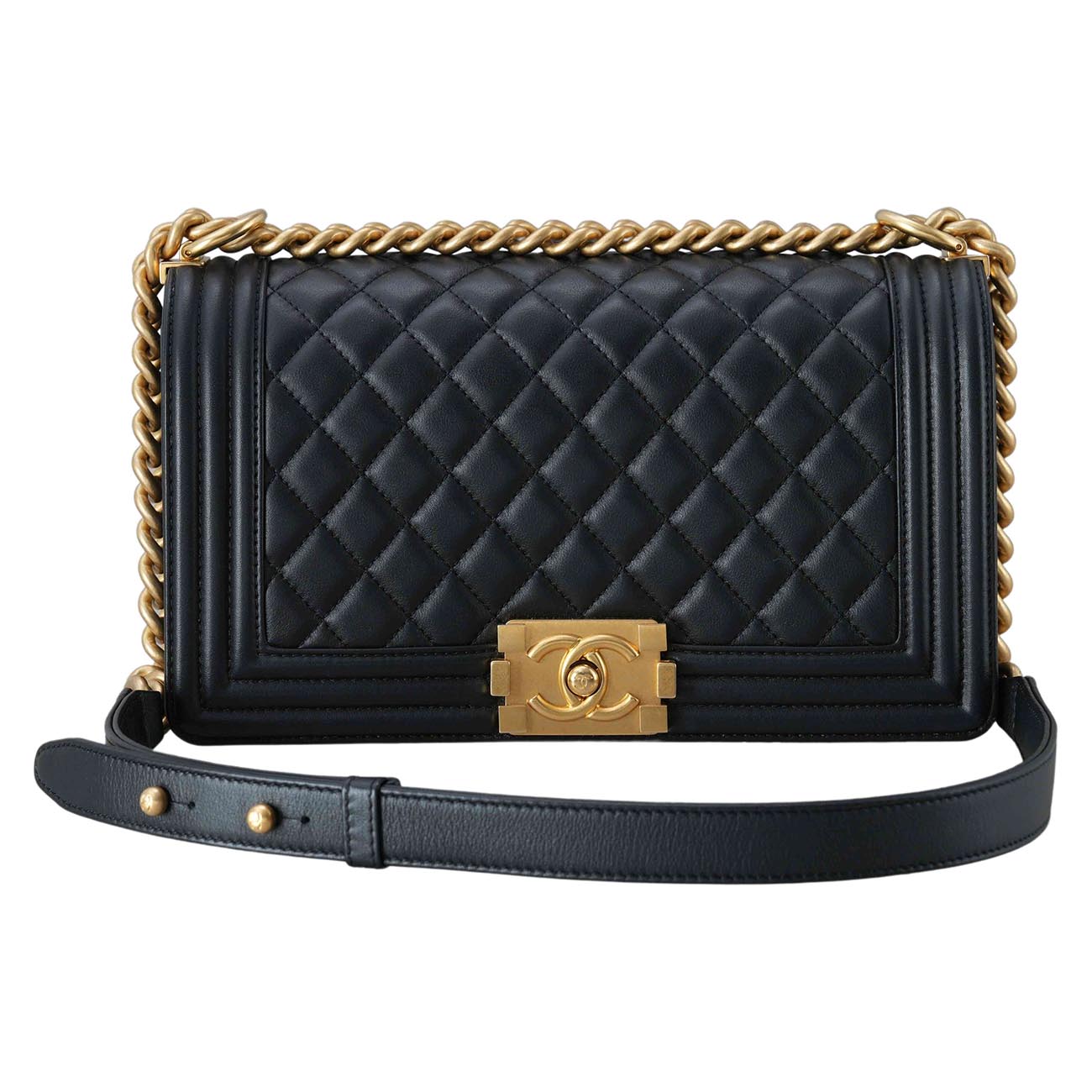 CHANEL(USED)샤넬 보이샤넬 램스킨 미듐