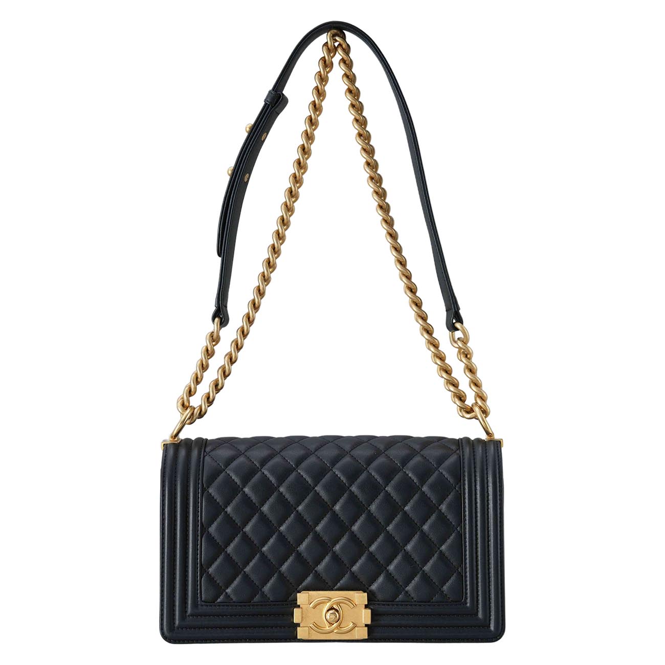 CHANEL(USED)샤넬 보이샤넬 램스킨 미듐