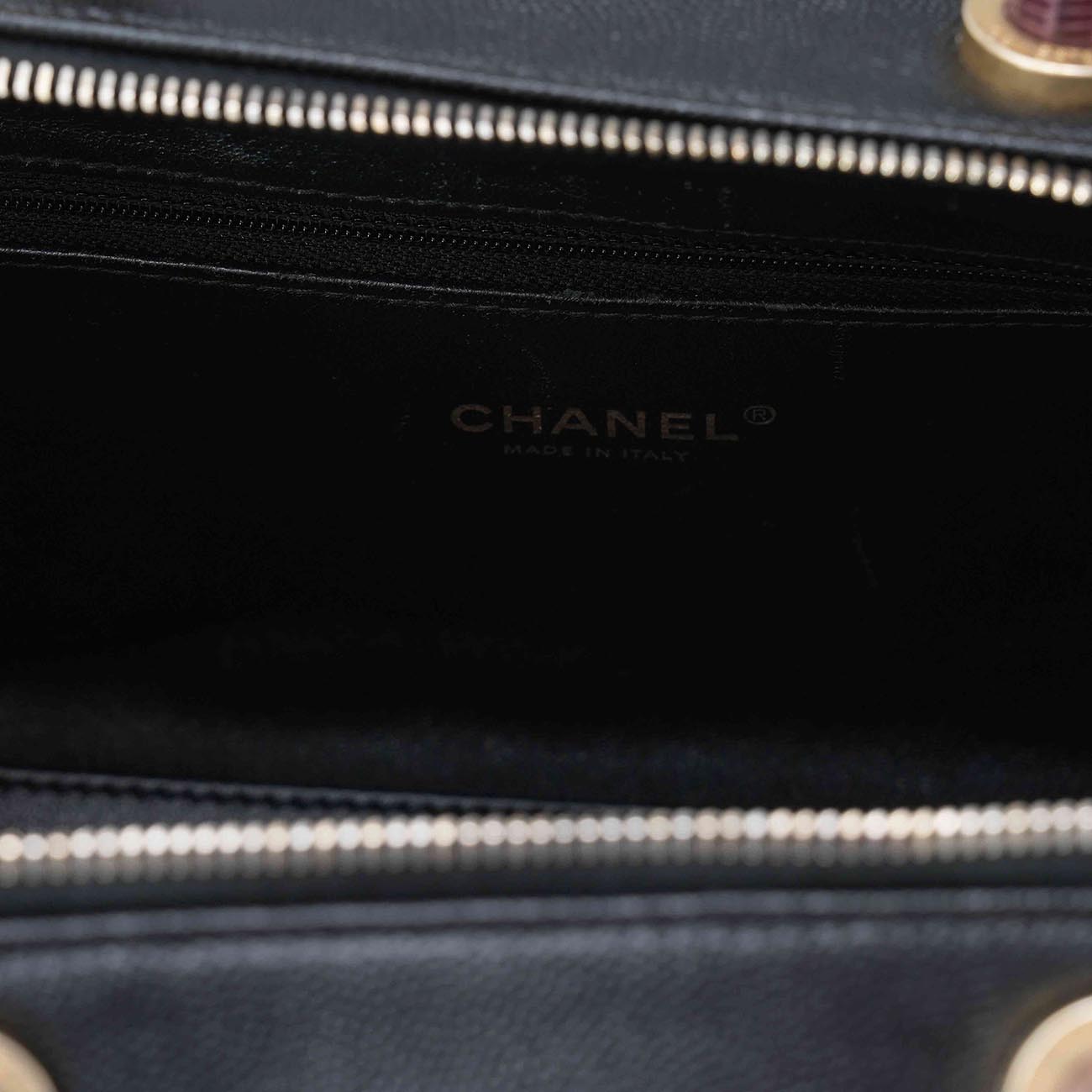 CHANEL(USED)샤넬 캐비어 시즌 탑핸들 볼링백