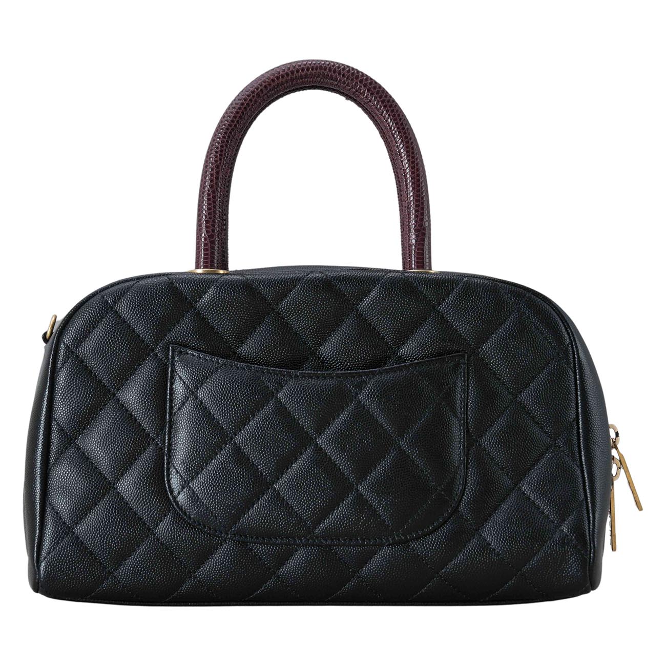 CHANEL(USED)샤넬 캐비어 시즌 탑핸들 볼링백