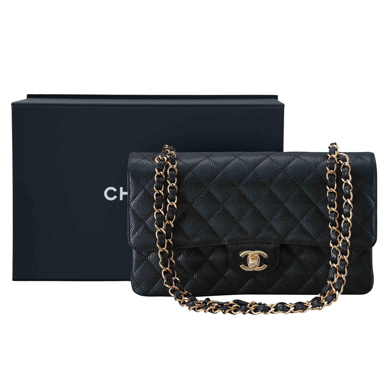 CHANEL(USED)샤넬 캐비어 클래식 미듐 플랩백