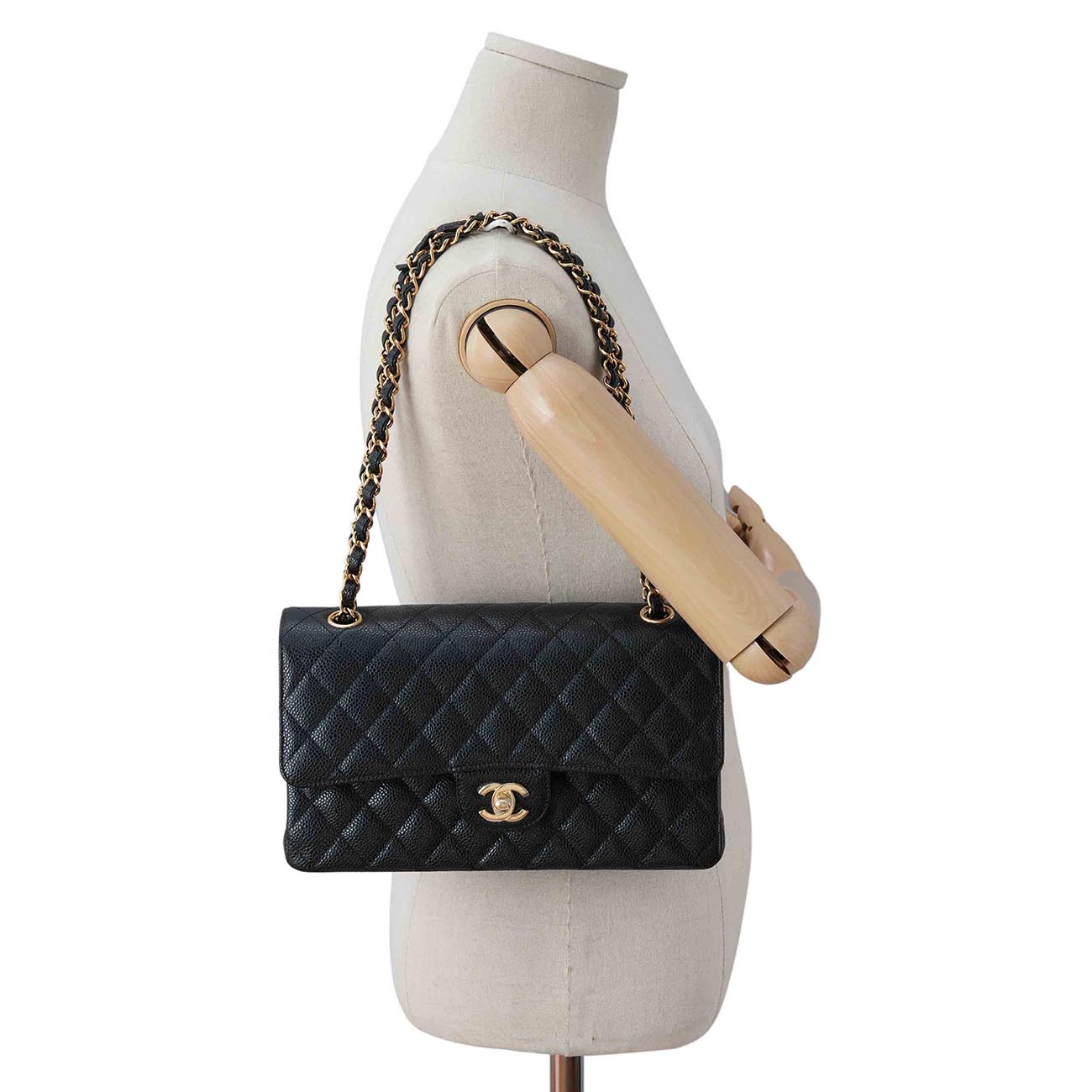 CHANEL(USED)샤넬 캐비어 클래식 미듐 플랩백