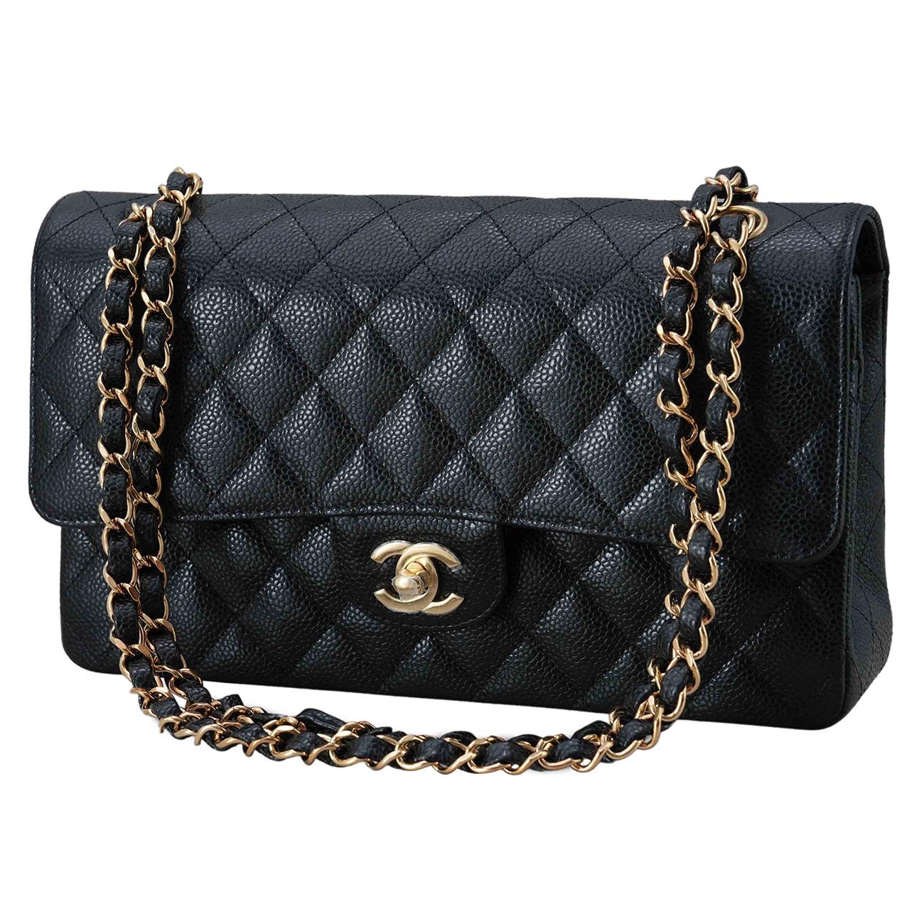 CHANEL(USED)샤넬 캐비어 클래식 미듐 플랩백