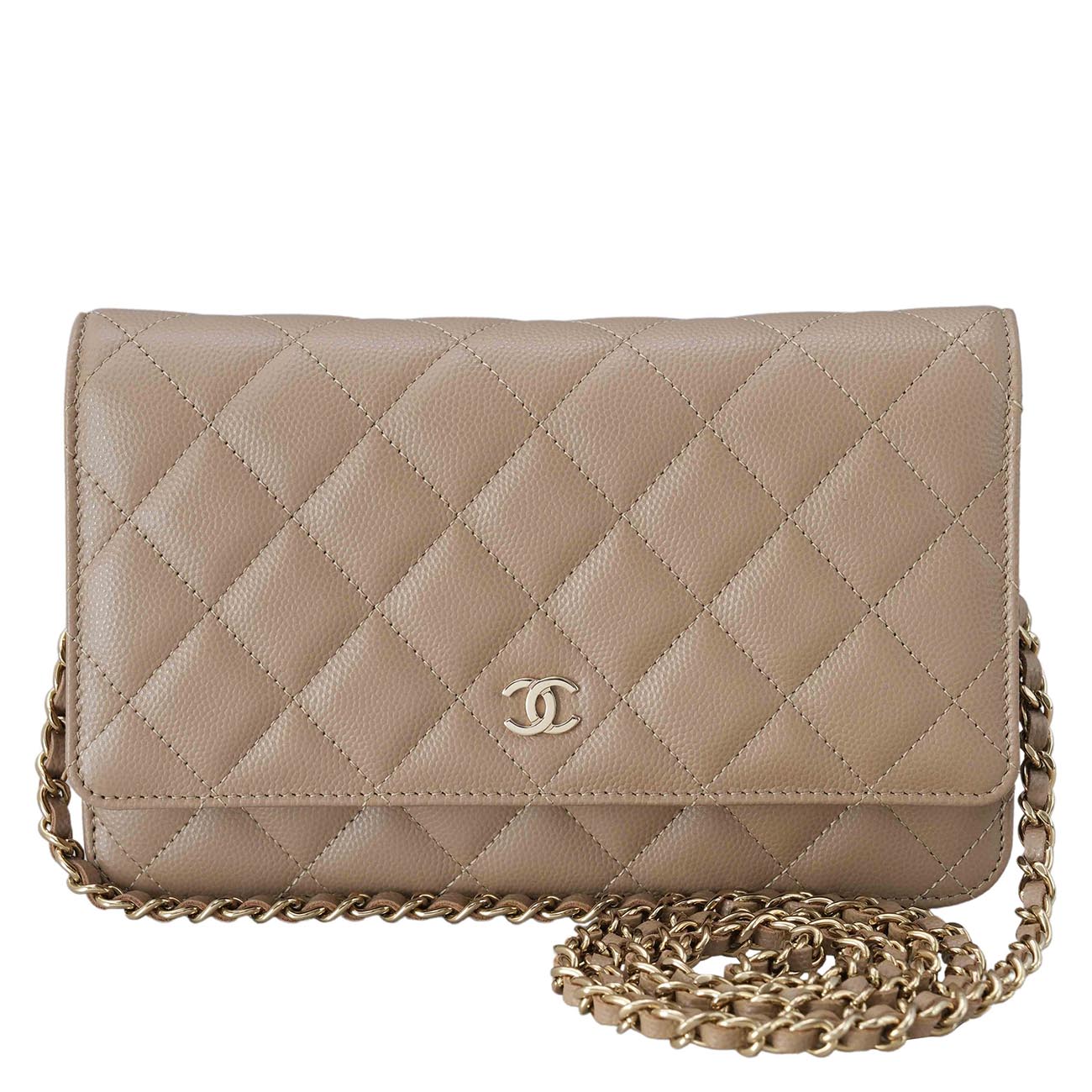 CHANEL(USED)샤넬 클래식 캐비어 WOC 금장