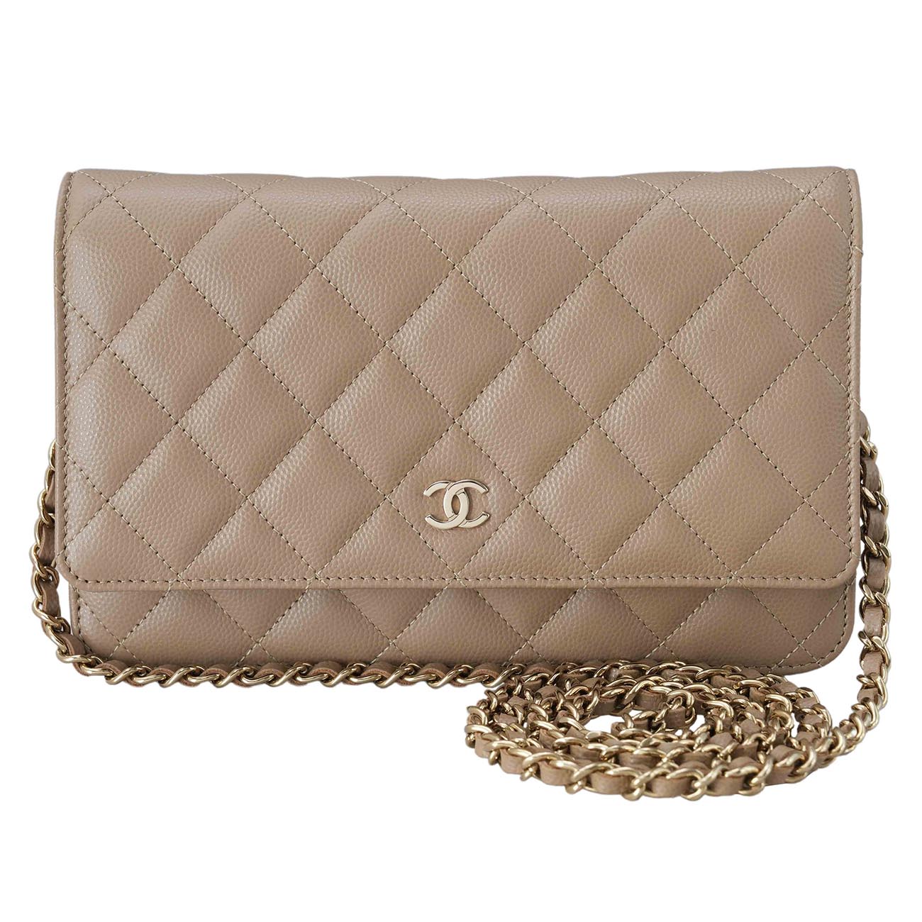 CHANEL(USED)샤넬 클래식 캐비어 WOC 금장