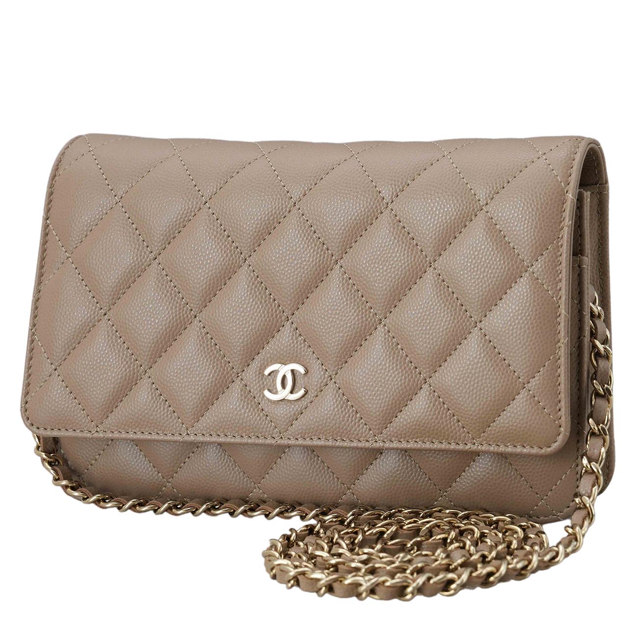 CHANEL(USED)샤넬 클래식 캐비어 WOC 금장
