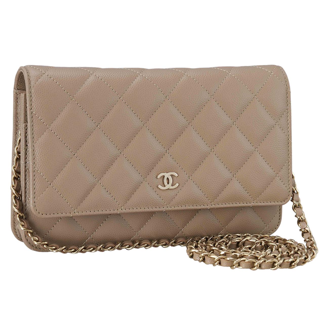 CHANEL(USED)샤넬 클래식 캐비어 WOC 금장