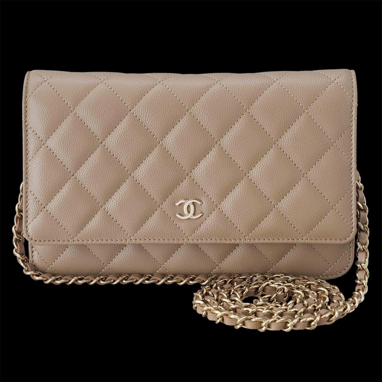 CHANEL(USED)샤넬 클래식 캐비어 WOC 금장