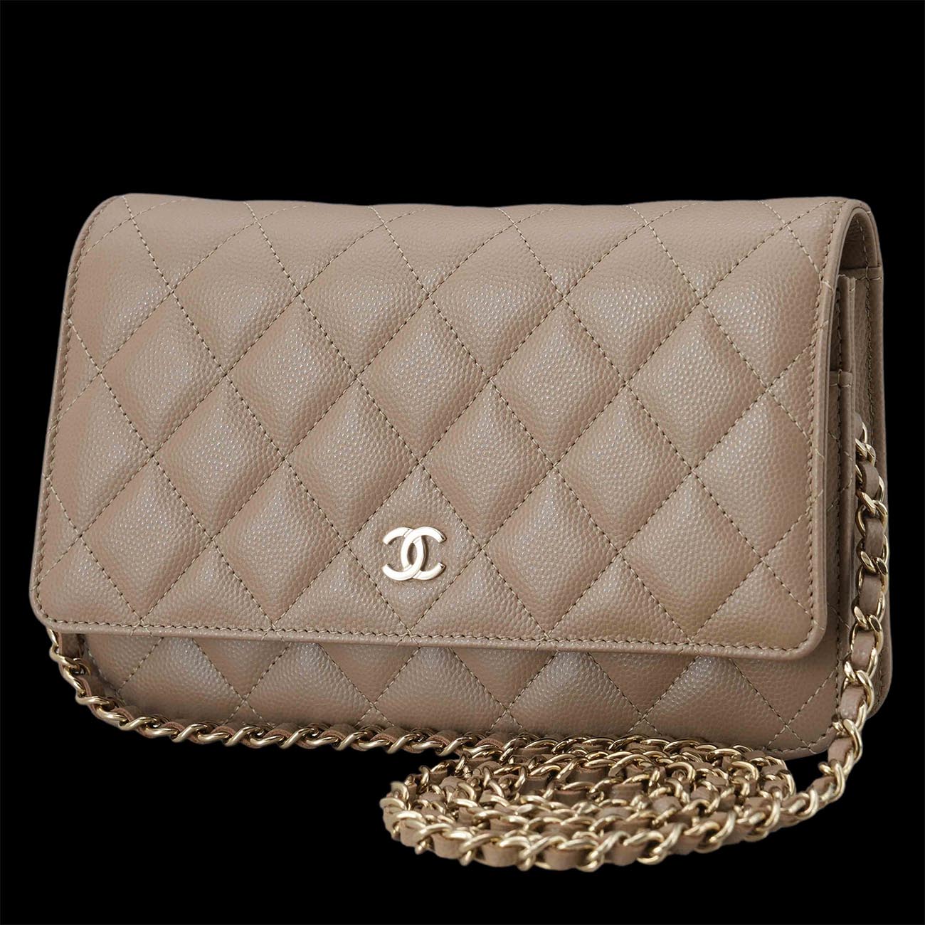 CHANEL(USED)샤넬 클래식 캐비어 WOC 금장