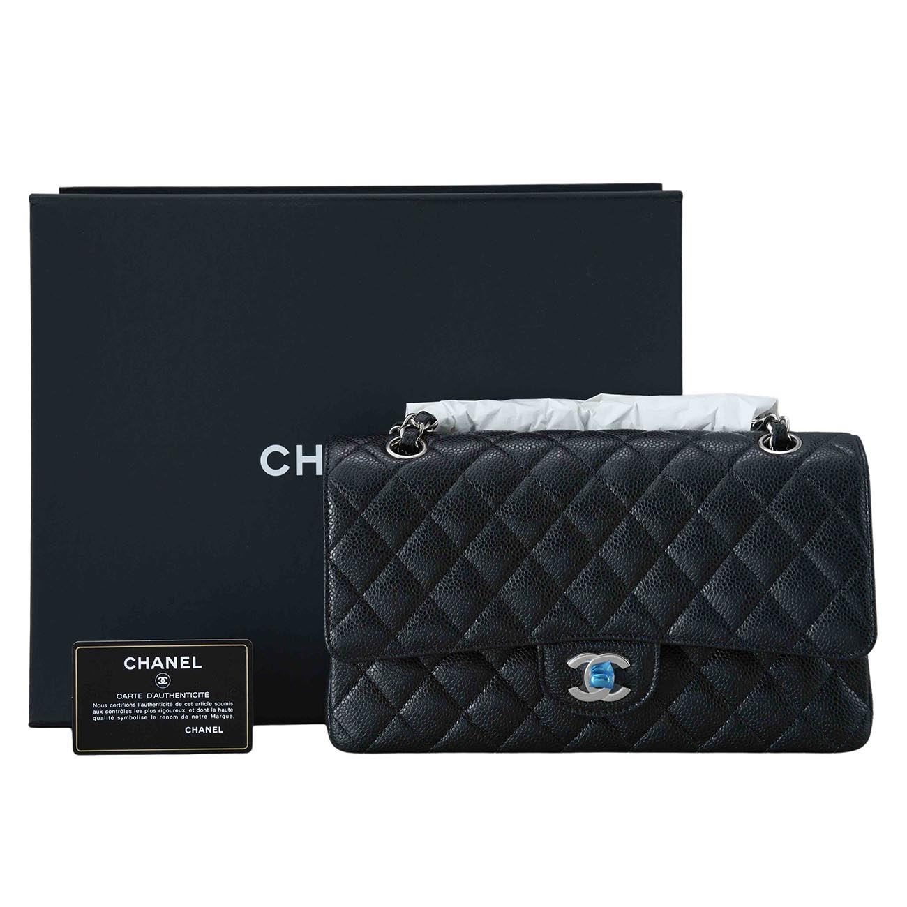 CHANEL(USED)샤넬 캐비어 클래식 미듐 플랩백