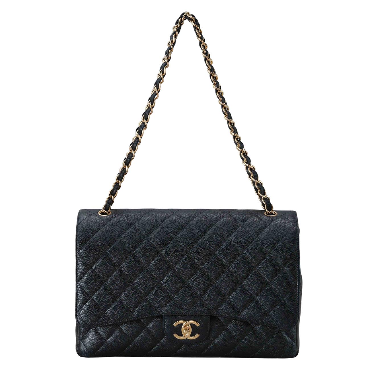CHANEL(USED)샤넬 클래식 캐비어 맥시