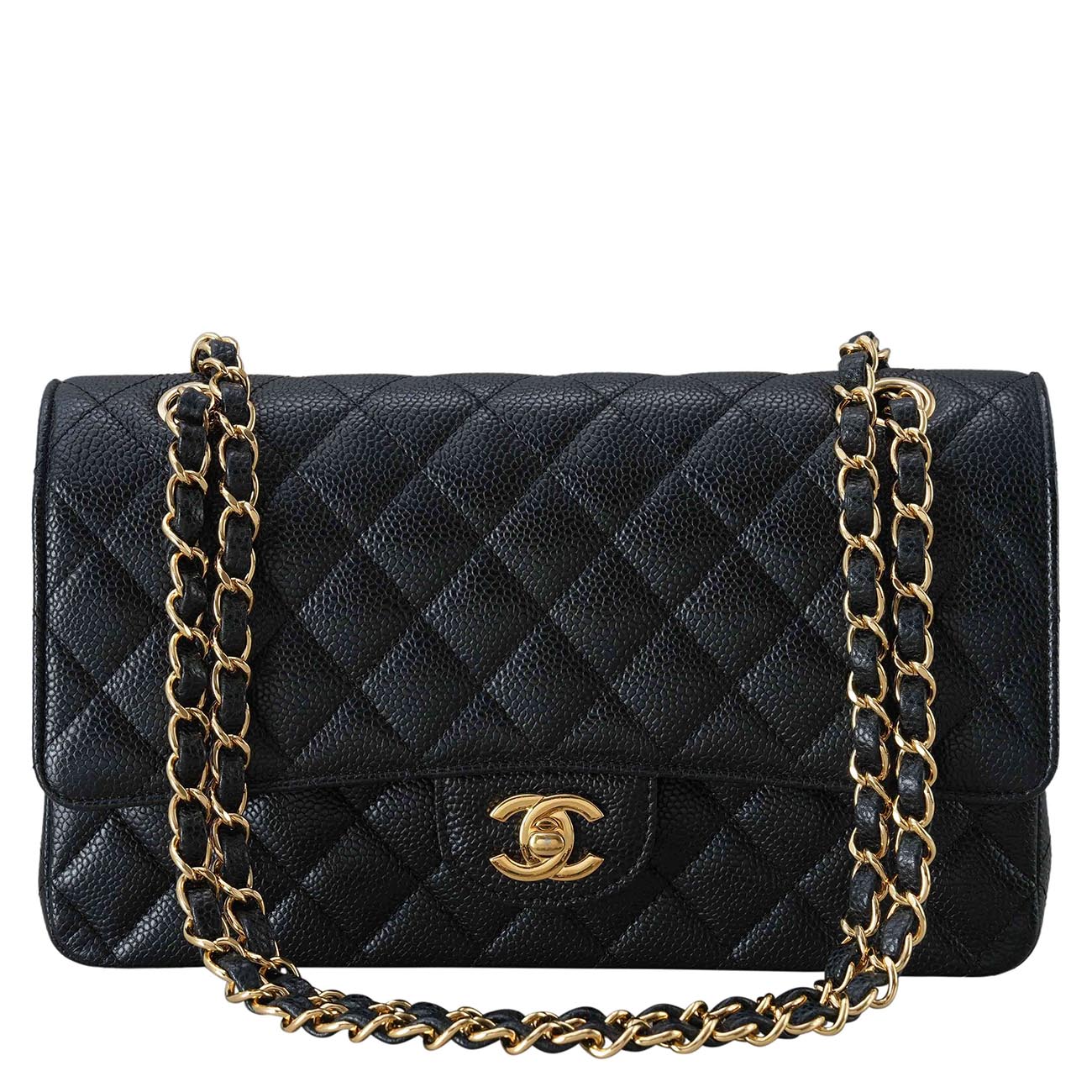 CHANEL(USED)샤넬 캐비어 클래식 미듐 플랩백