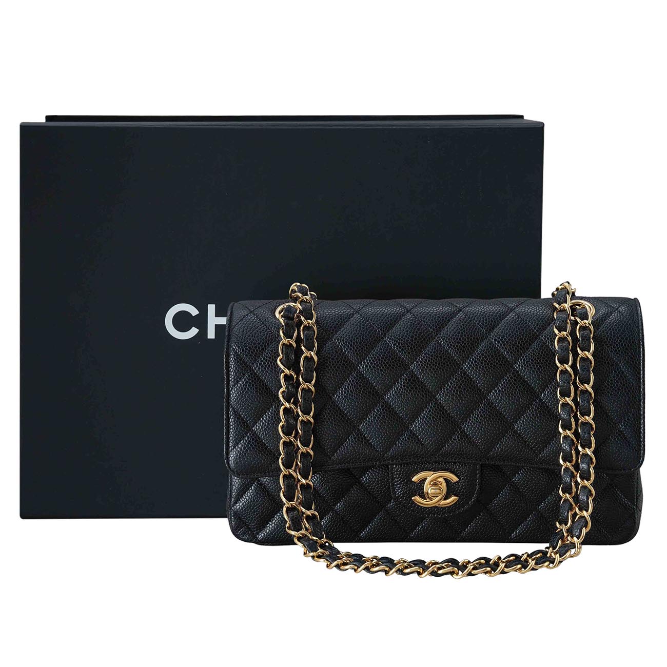 CHANEL(USED)샤넬 캐비어 클래식 미듐 플랩백
