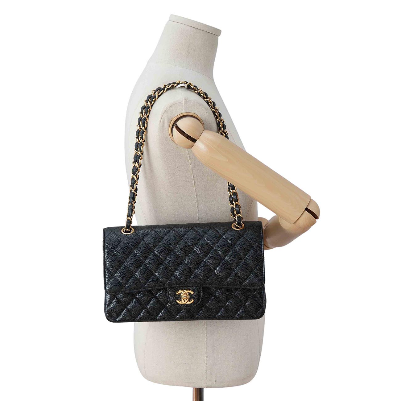 CHANEL(USED)샤넬 캐비어 클래식 미듐 플랩백