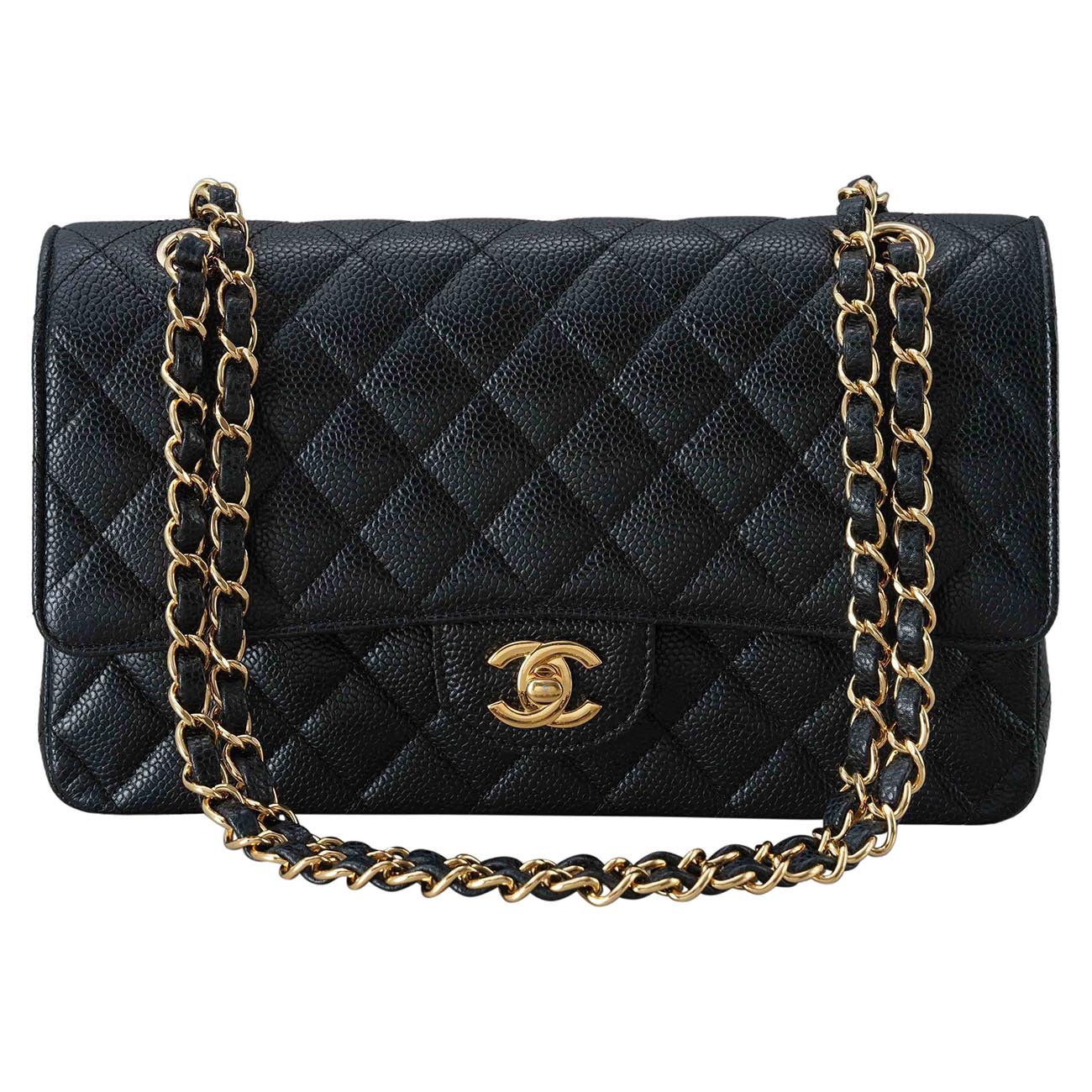CHANEL(USED)샤넬 캐비어 클래식 미듐 플랩백