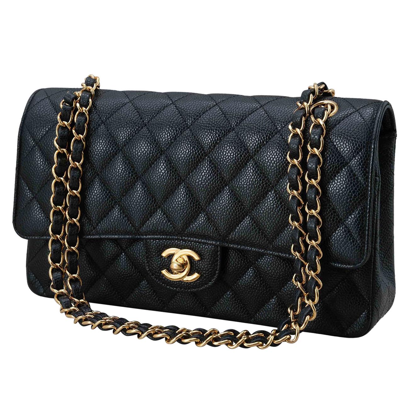 CHANEL(USED)샤넬 캐비어 클래식 미듐 플랩백
