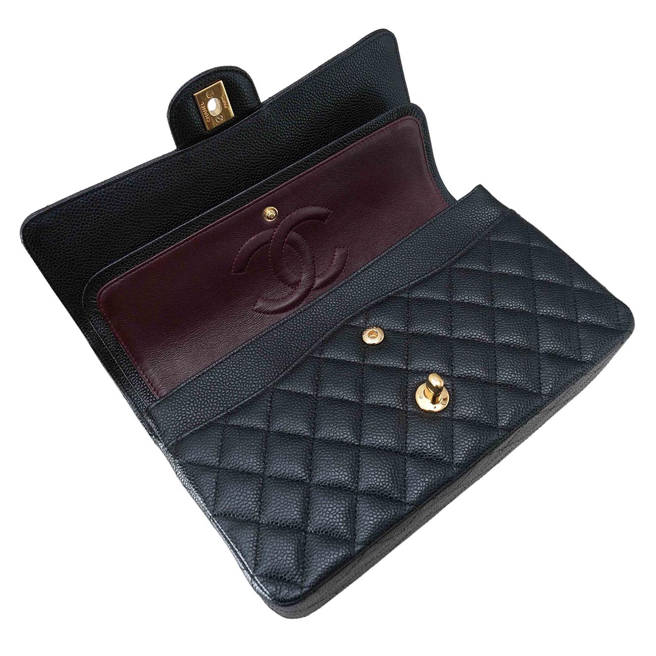 CHANEL(USED)샤넬 캐비어 클래식 미듐 플랩백