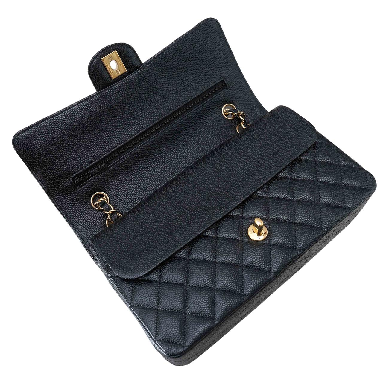 CHANEL(USED)샤넬 캐비어 클래식 미듐 플랩백
