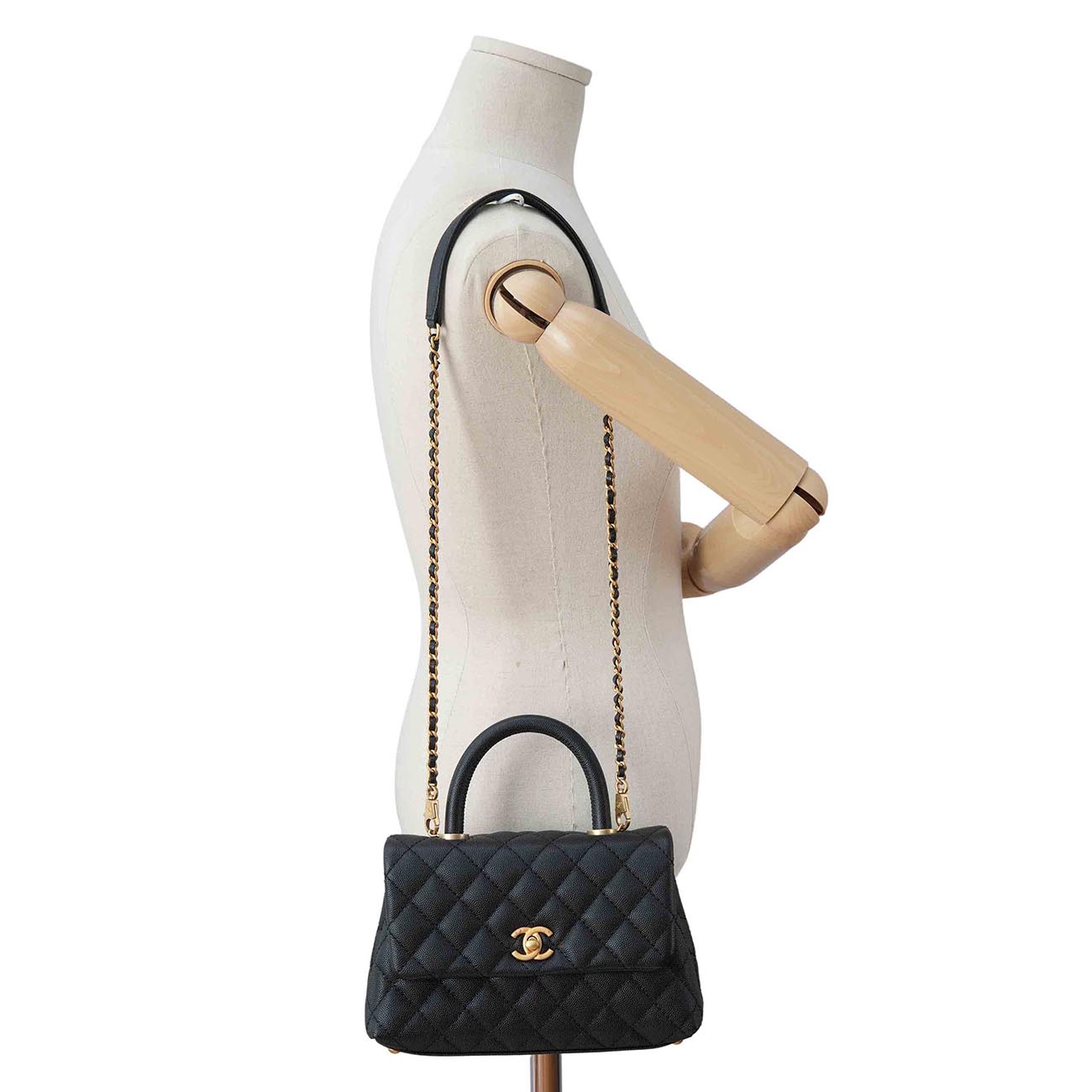 CHANEL(USED)샤넬 캐비어 코코핸들 스몰