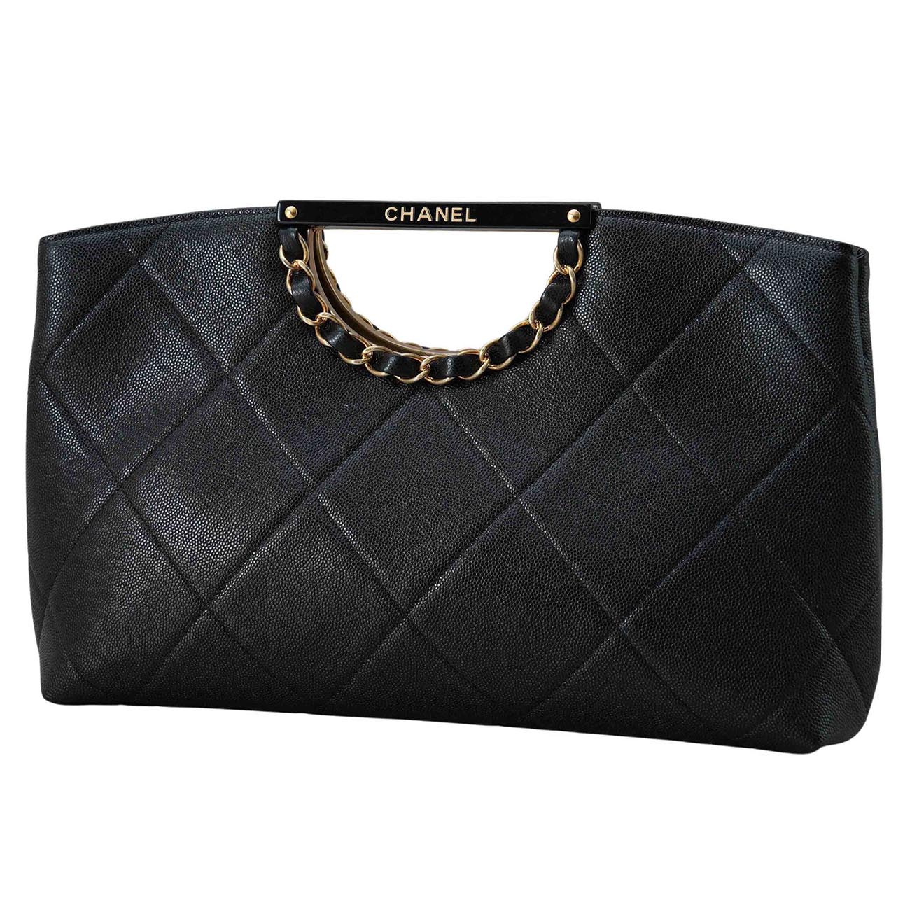 CHANEL(USED)샤넬 캐비어 체인 토트백