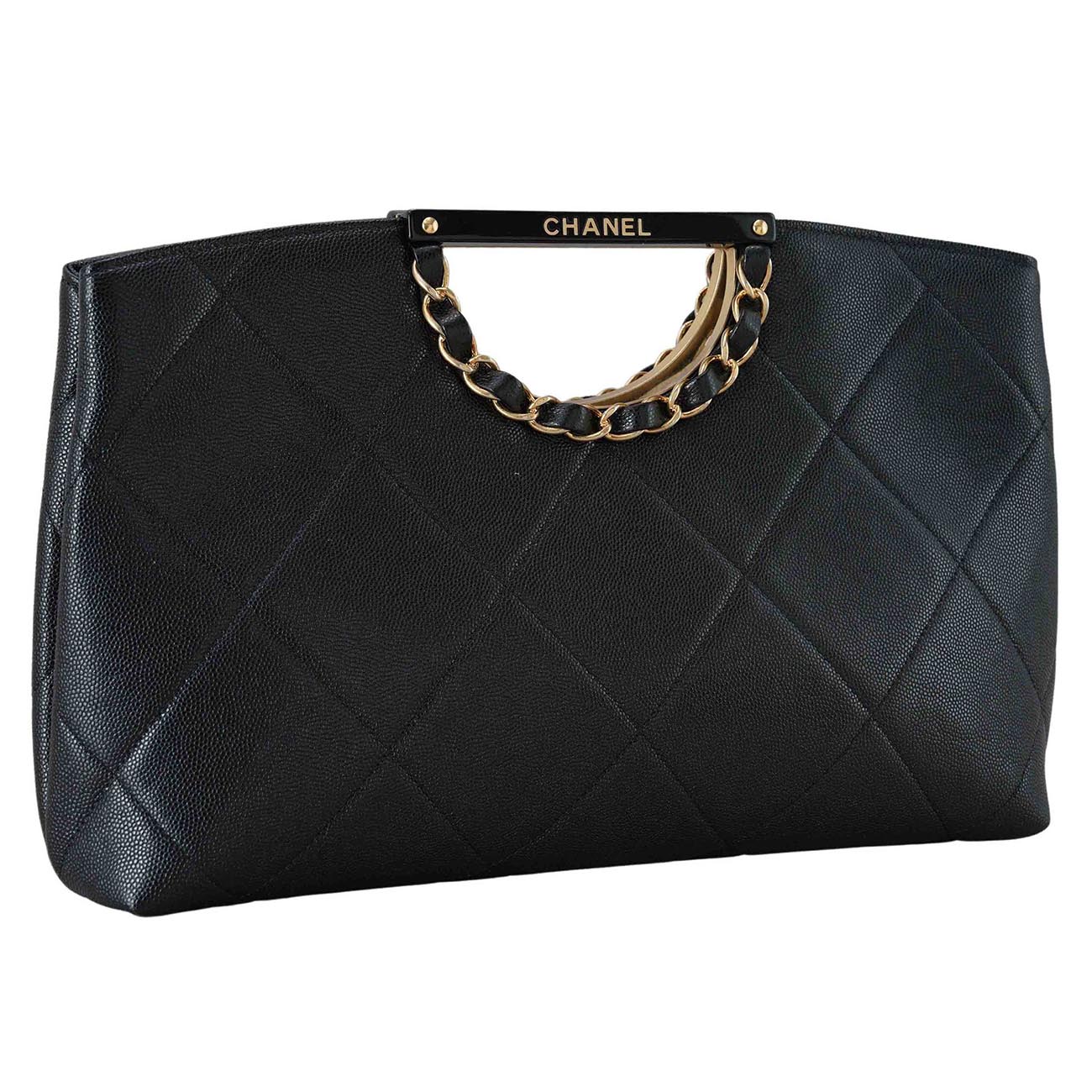 CHANEL(USED)샤넬 캐비어 체인 토트백