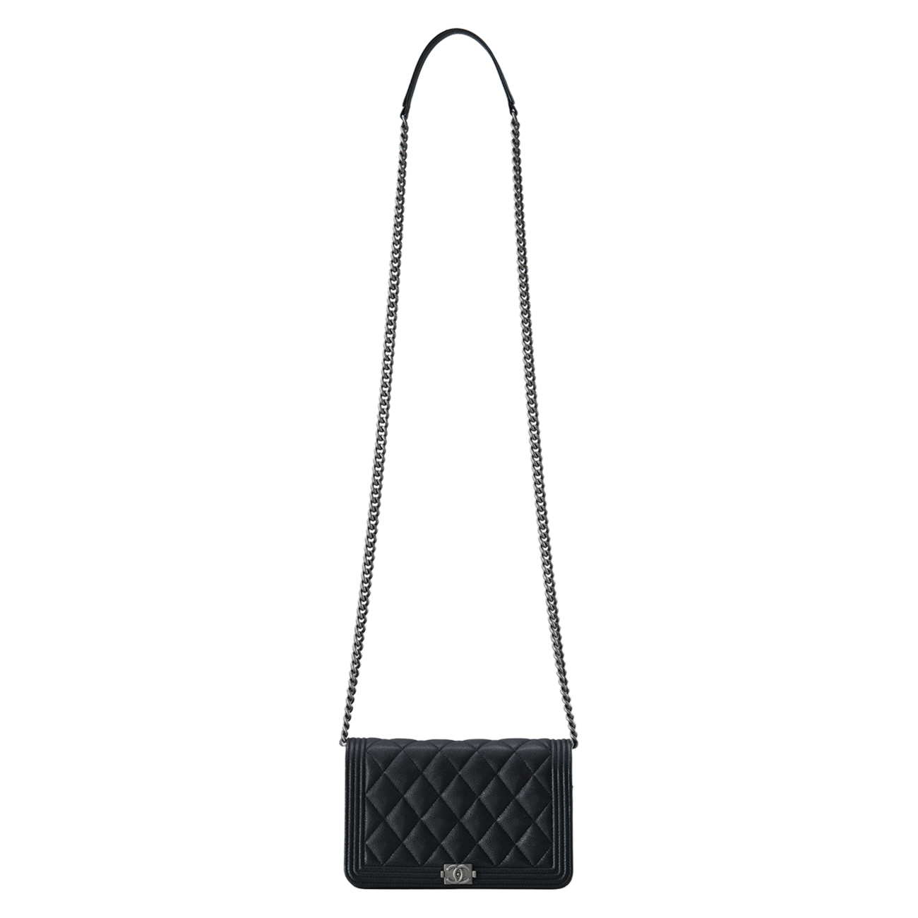 CHANEL(USED)샤넬 캐비어 보이샤넬 WOC