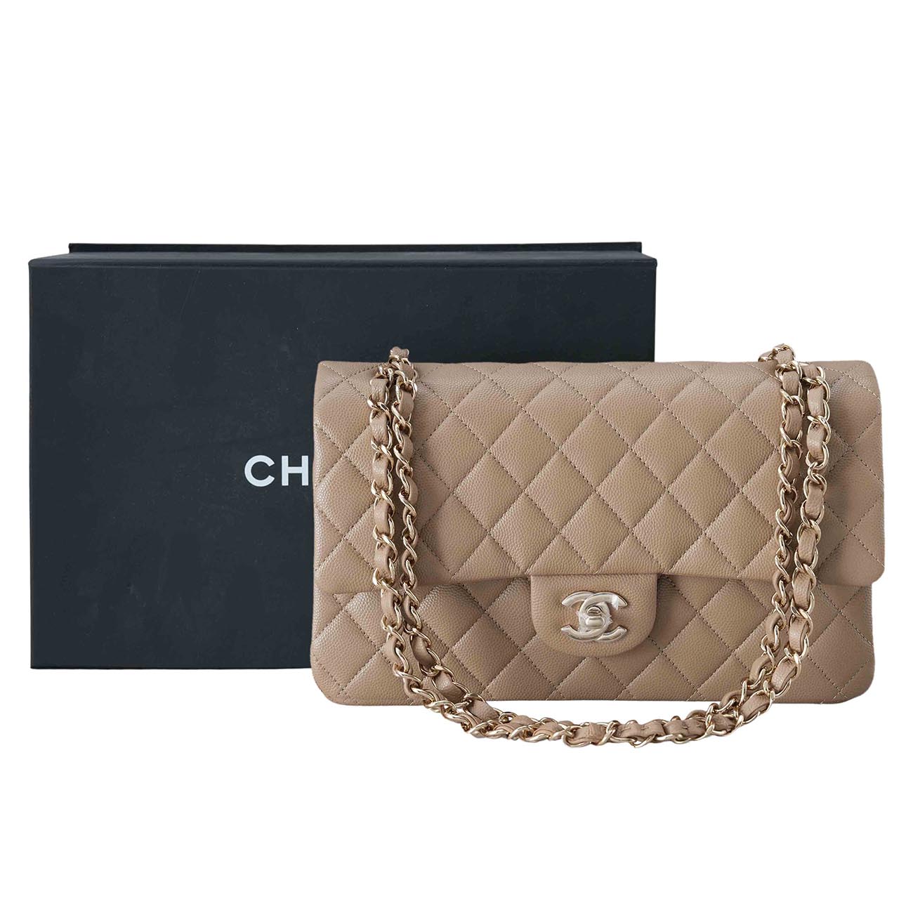 CHANEL(USED)샤넬 캐비어 클래식 미듐 플랩백