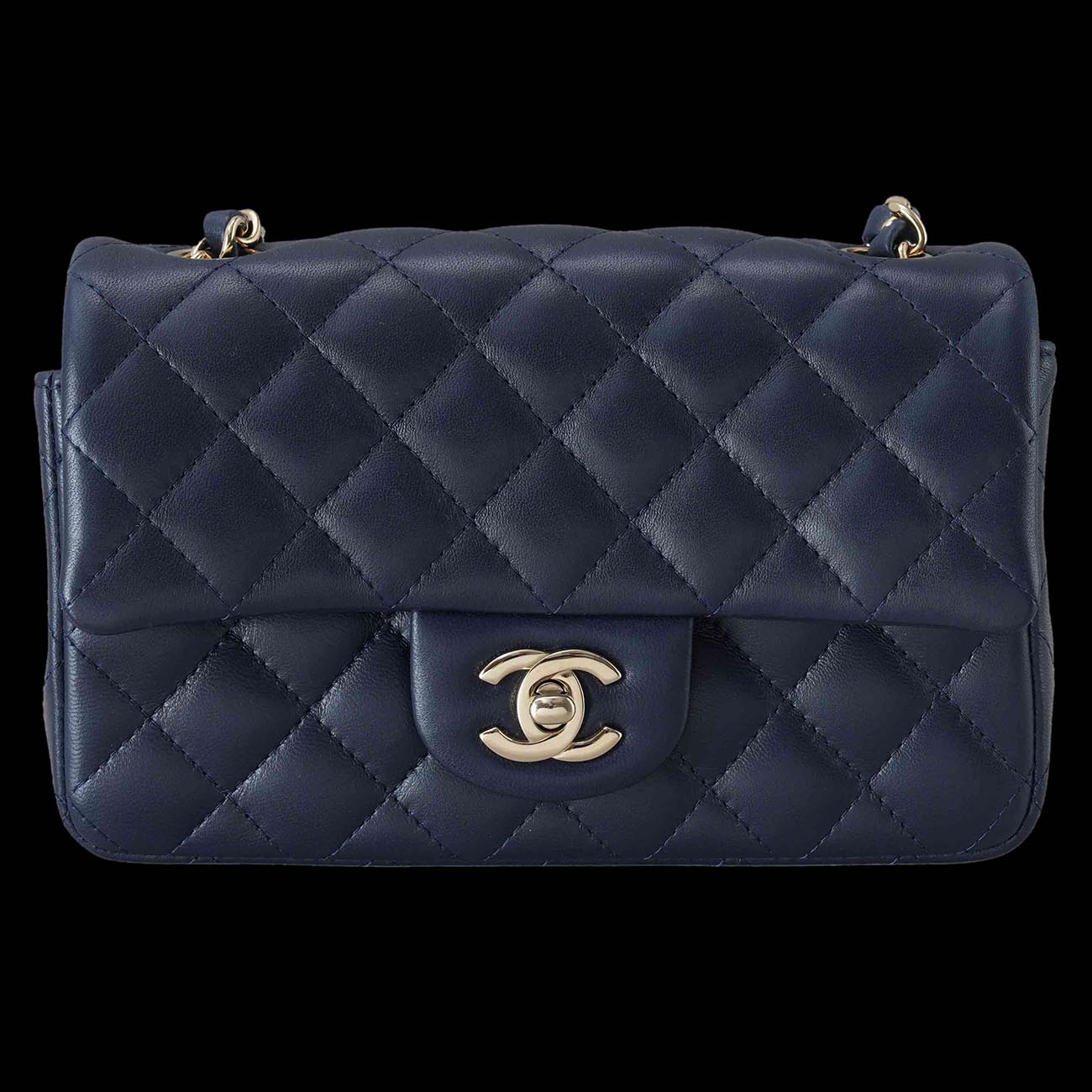 CHANEL(USED)샤넬 A69900 램스킨 클래식 뉴미니 크로스백