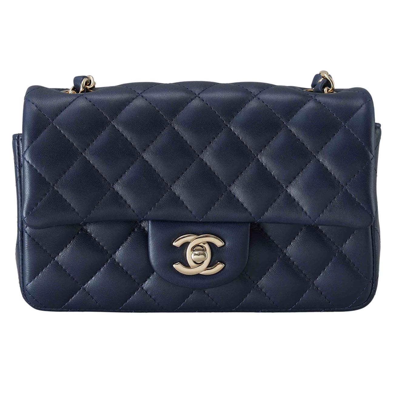 CHANEL(USED)샤넬 A69900 램스킨 클래식 뉴미니 크로스백