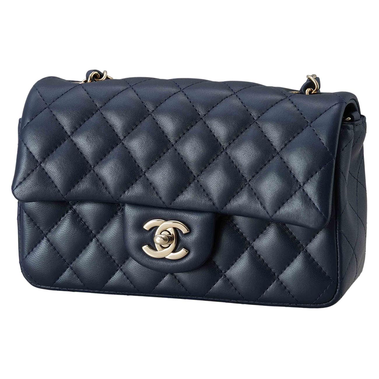 CHANEL(USED)샤넬 A69900 램스킨 클래식 뉴미니 크로스백