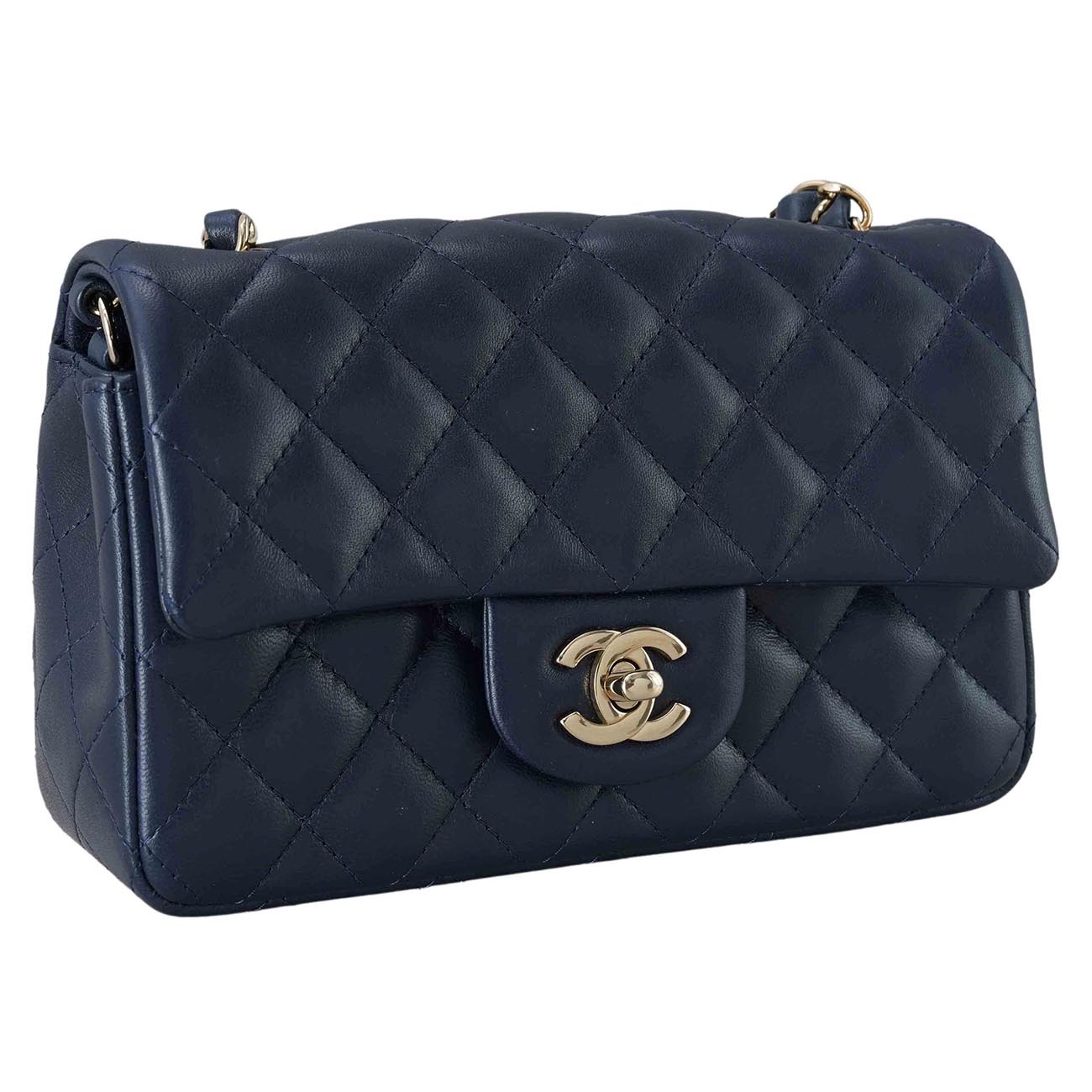 CHANEL(USED)샤넬 A69900 램스킨 클래식 뉴미니 크로스백