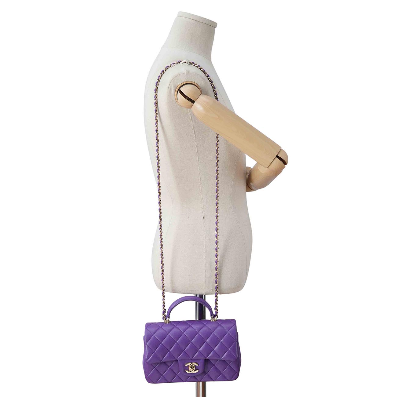 CHANEL(USED)샤넬 클래식 뉴미니 탑핸들