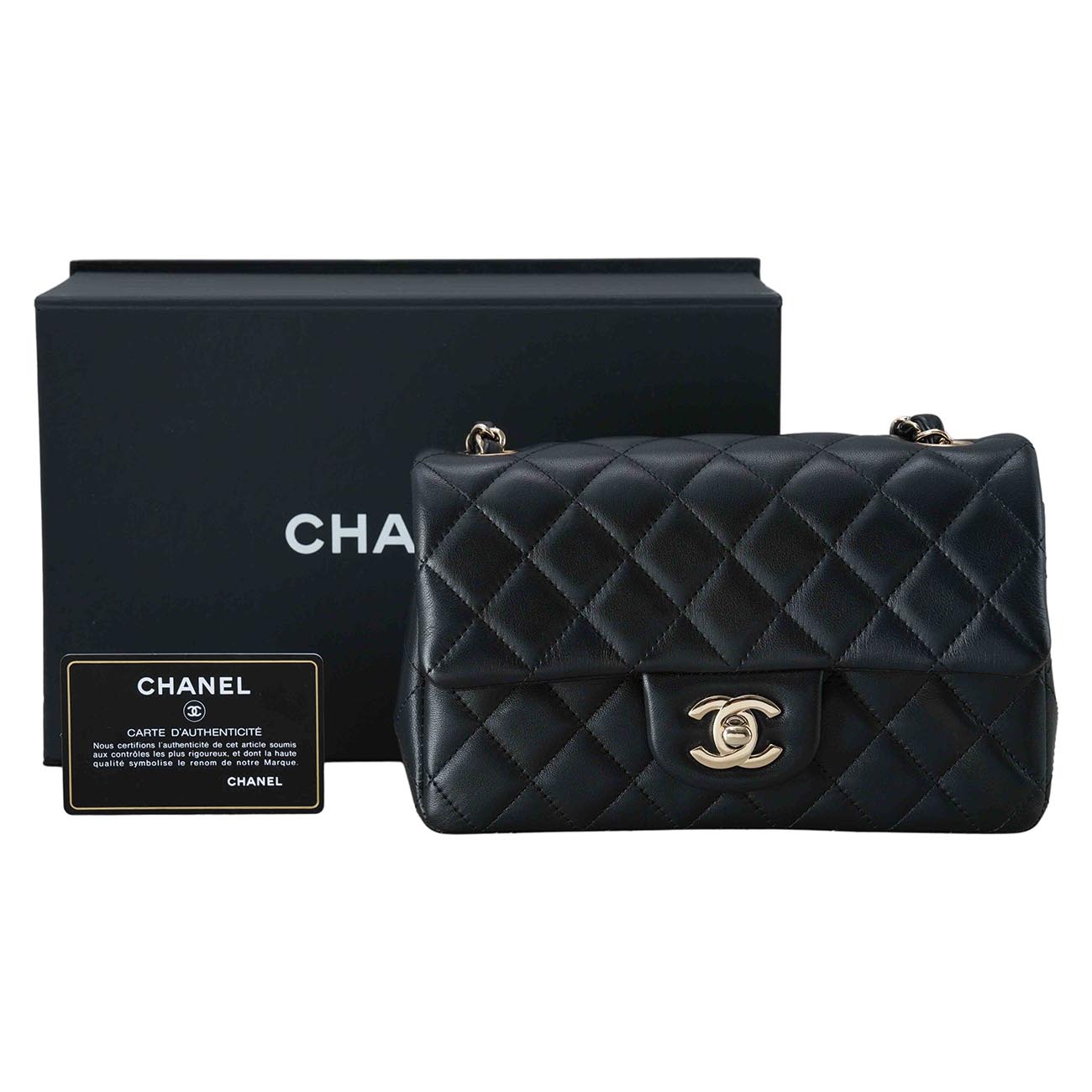 CHANEL(USED)샤넬 램스킨 클래식 뉴미니
