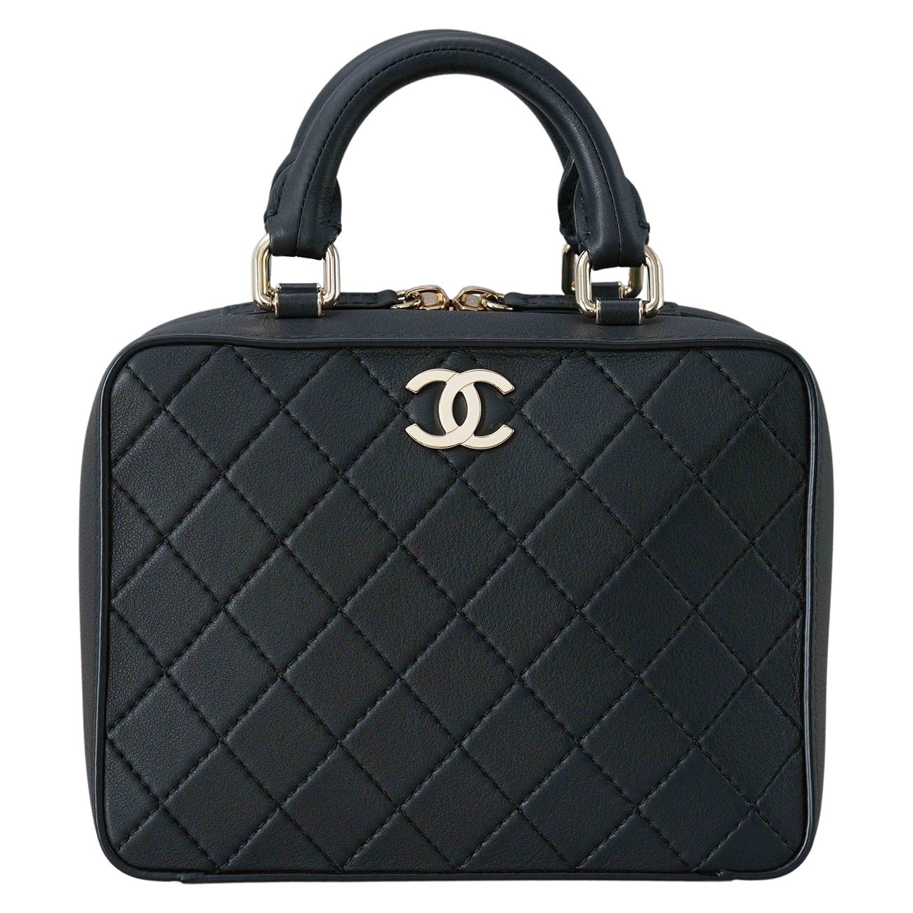 CHANEL(USED)샤넬 AS1286 코스매틱 베니티 탑핸들백