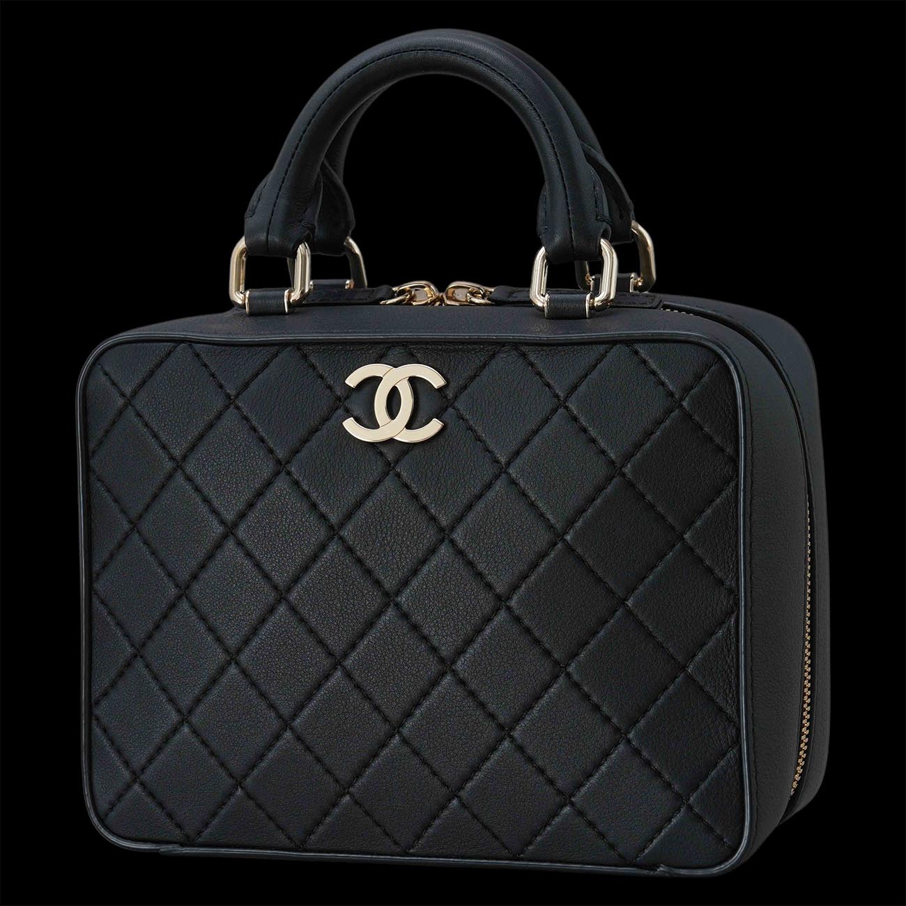 CHANEL(USED)샤넬 AS1286 코스매틱 베니티 탑핸들백