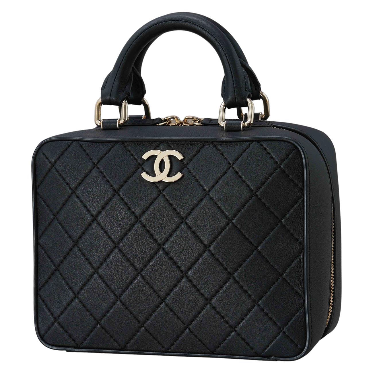CHANEL(USED)샤넬 AS1286 코스매틱 베니티 탑핸들백