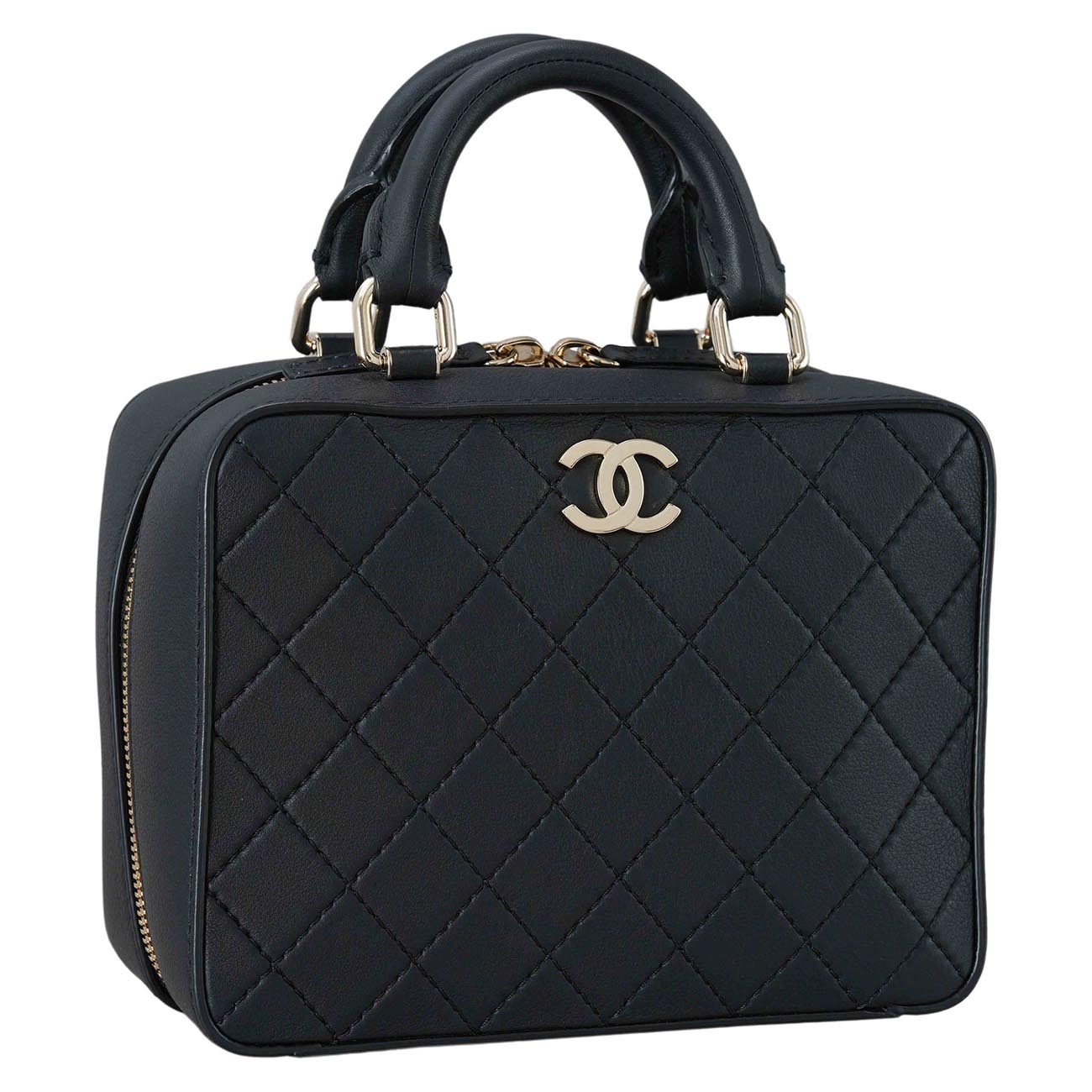 CHANEL(USED)샤넬 AS1286 코스매틱 베니티 탑핸들백