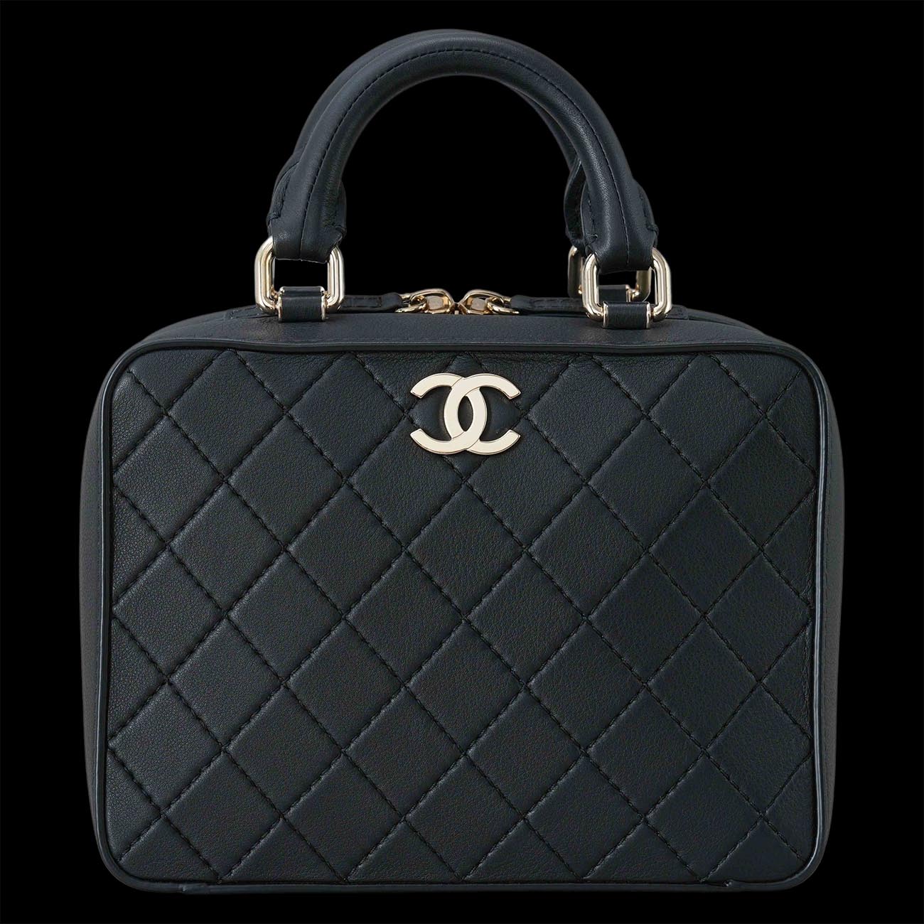 CHANEL(USED)샤넬 AS1286 코스매틱 베니티 탑핸들백