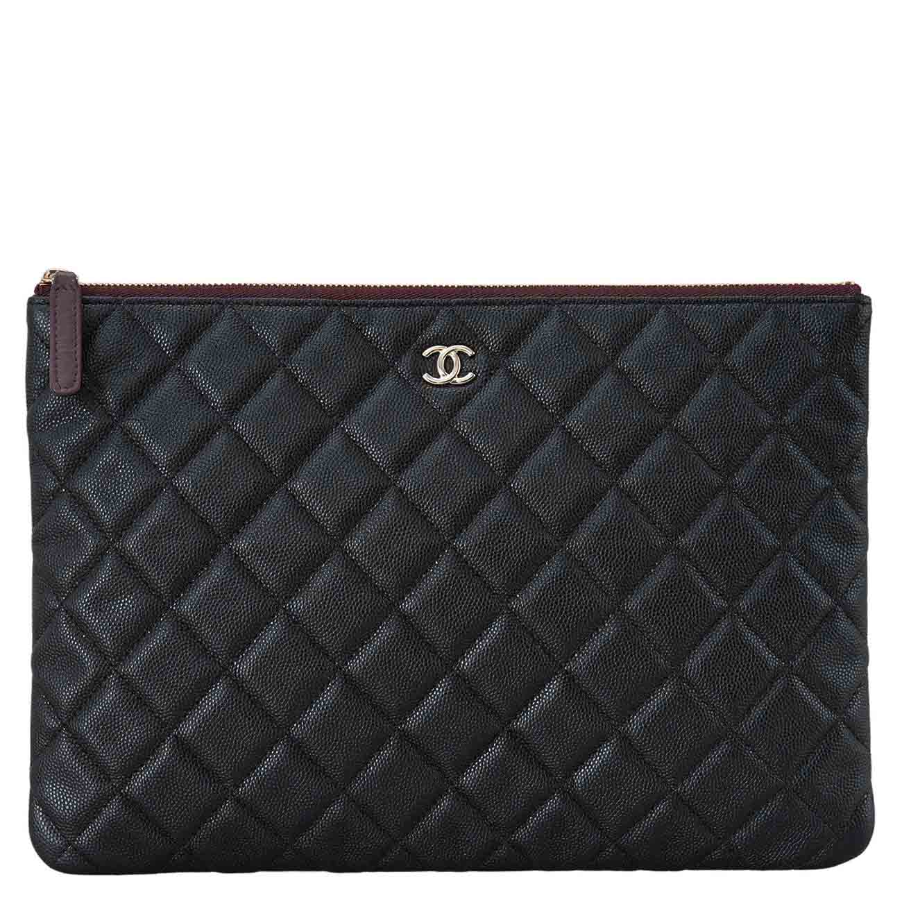 CHANEL(USED)샤넬 A82545 캐비어 클래식 미듐 클러치