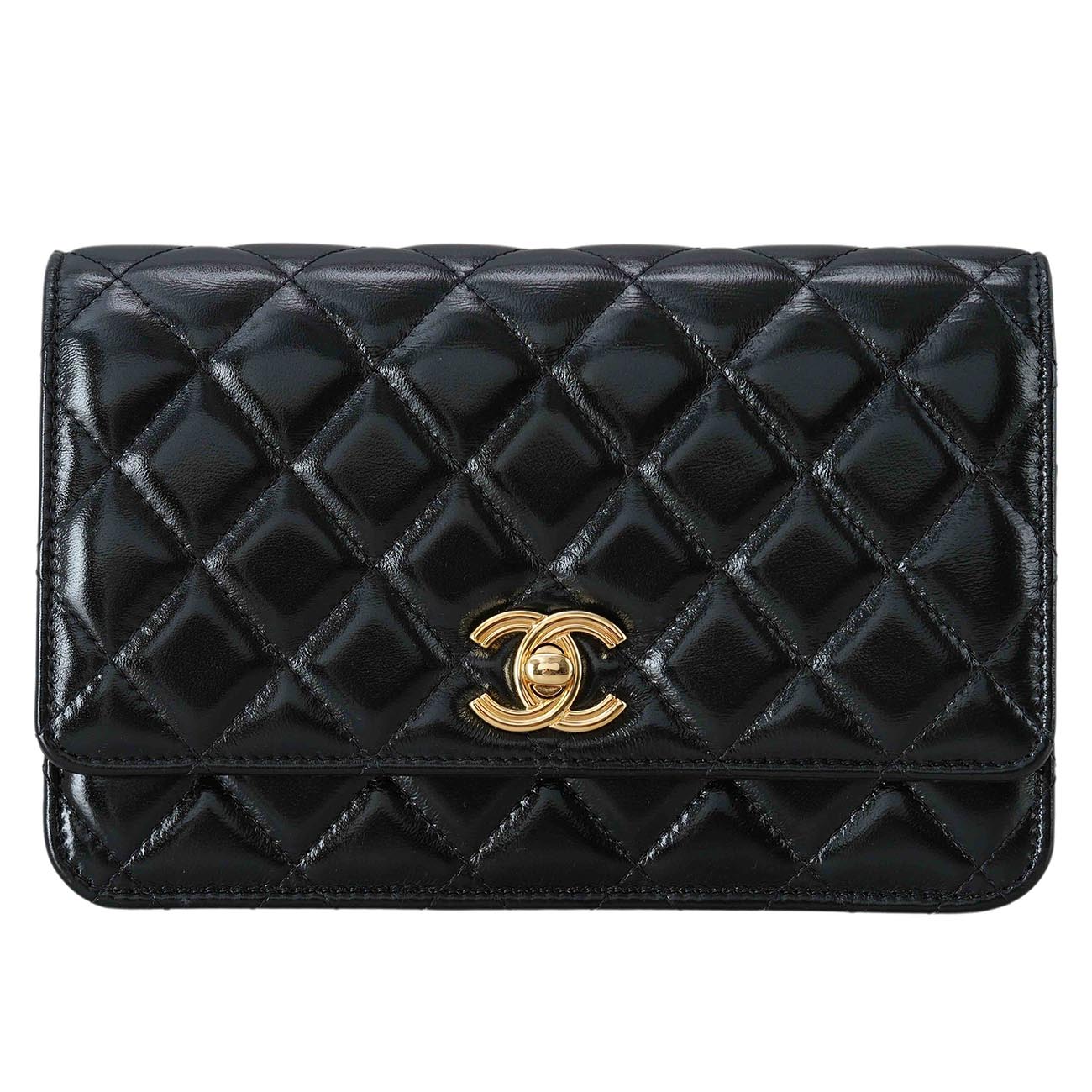 CHANEL(USED)샤넬 AP3310 시즌 샤이닝 램스킨 체인 WOC
