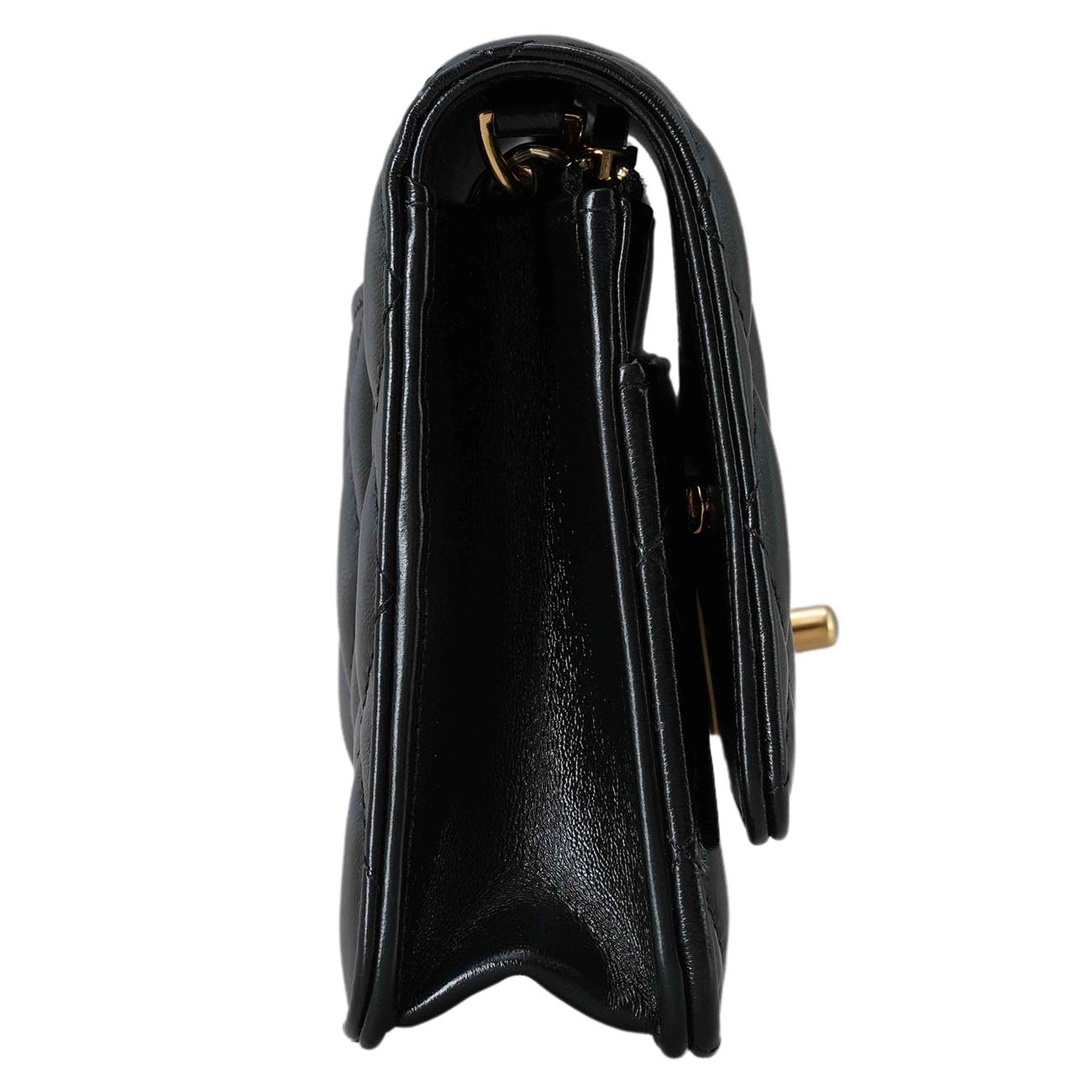 CHANEL(USED)샤넬 AP3310 시즌 샤이닝 램스킨 체인 WOC