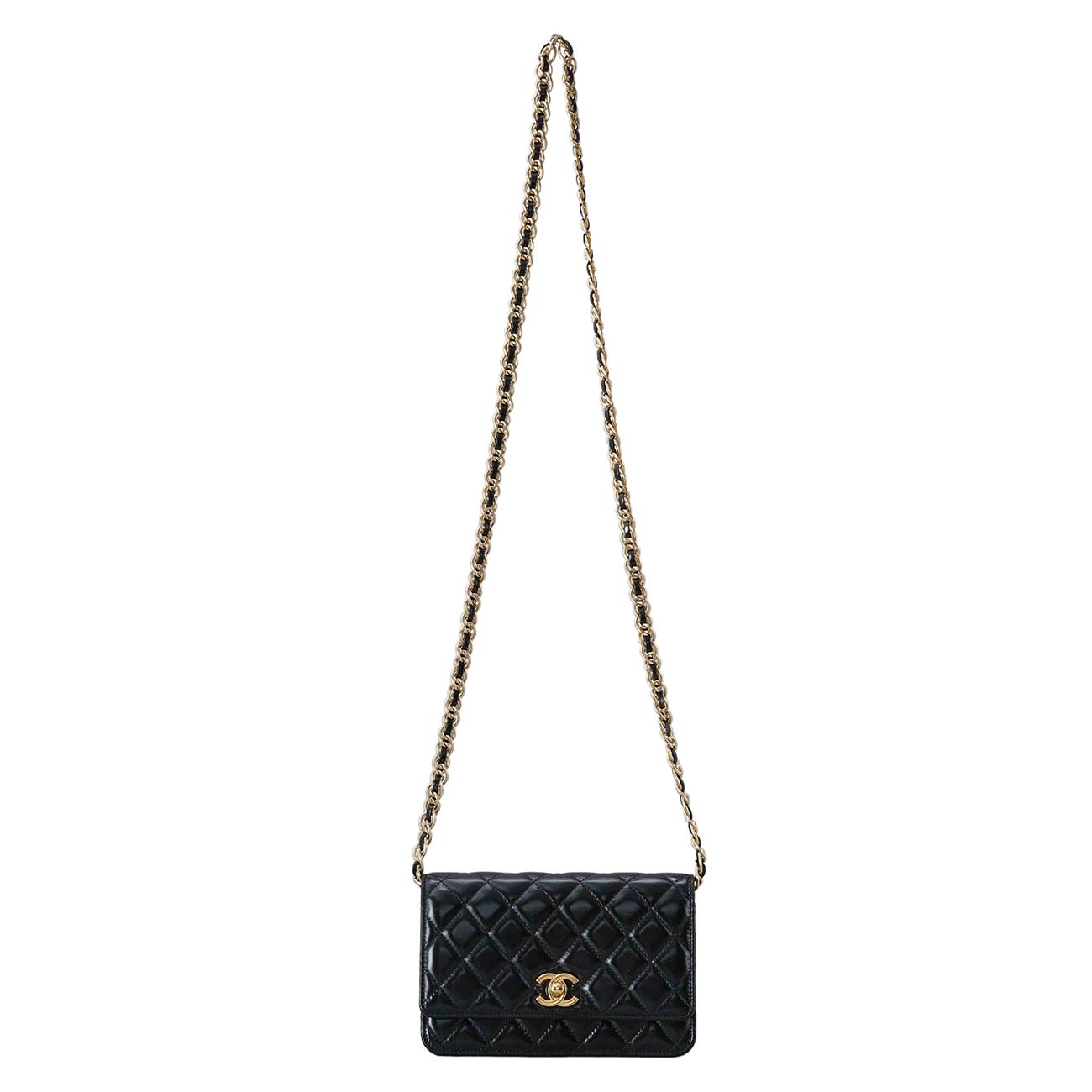 CHANEL(USED)샤넬 AP3310 시즌 샤이닝 램스킨 체인 WOC