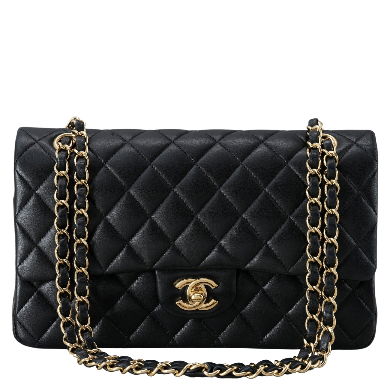 CHANEL(USED)샤넬 램스킨 클래식 미듐 플랩백