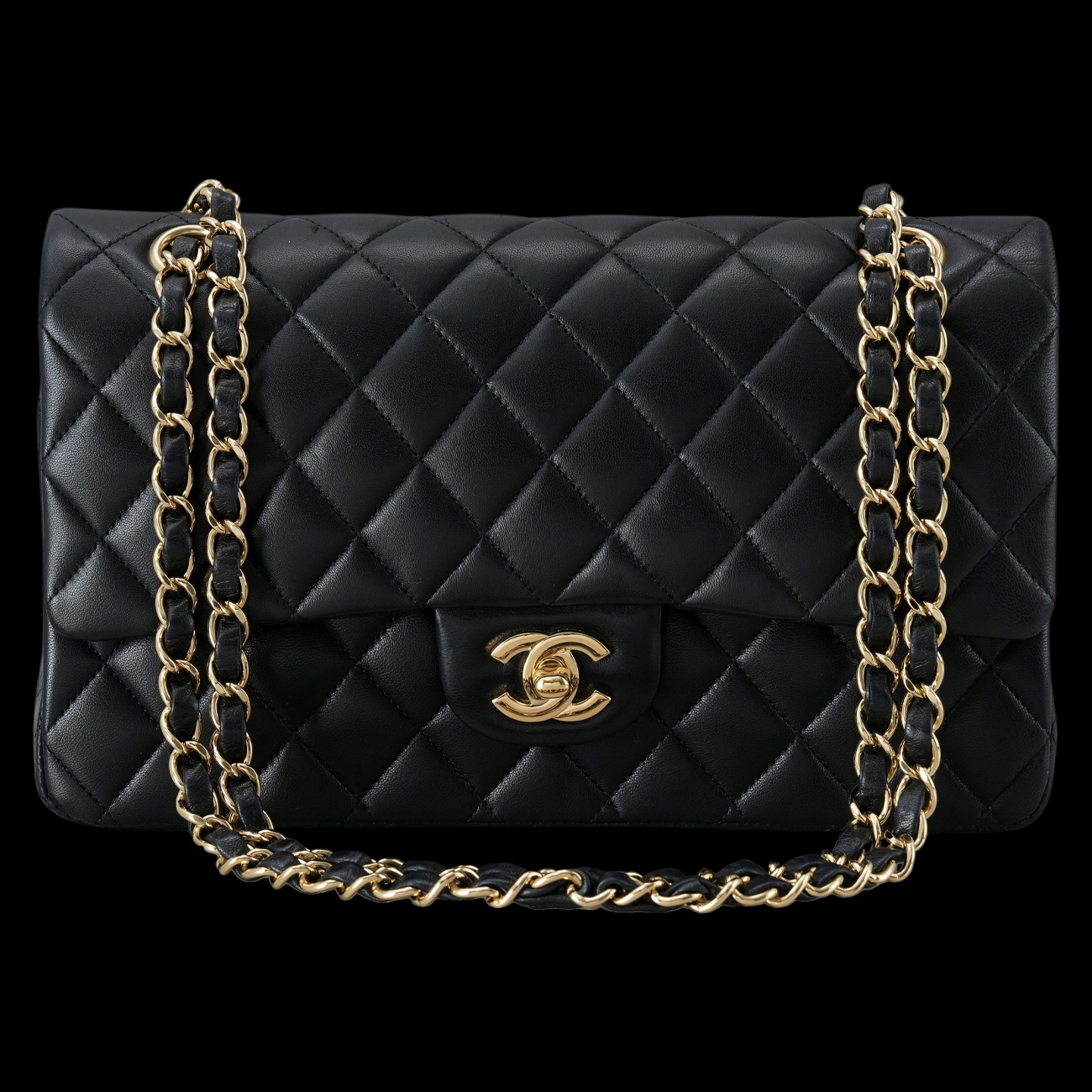 CHANEL(USED)샤넬 램스킨 클래식 미듐 플랩백