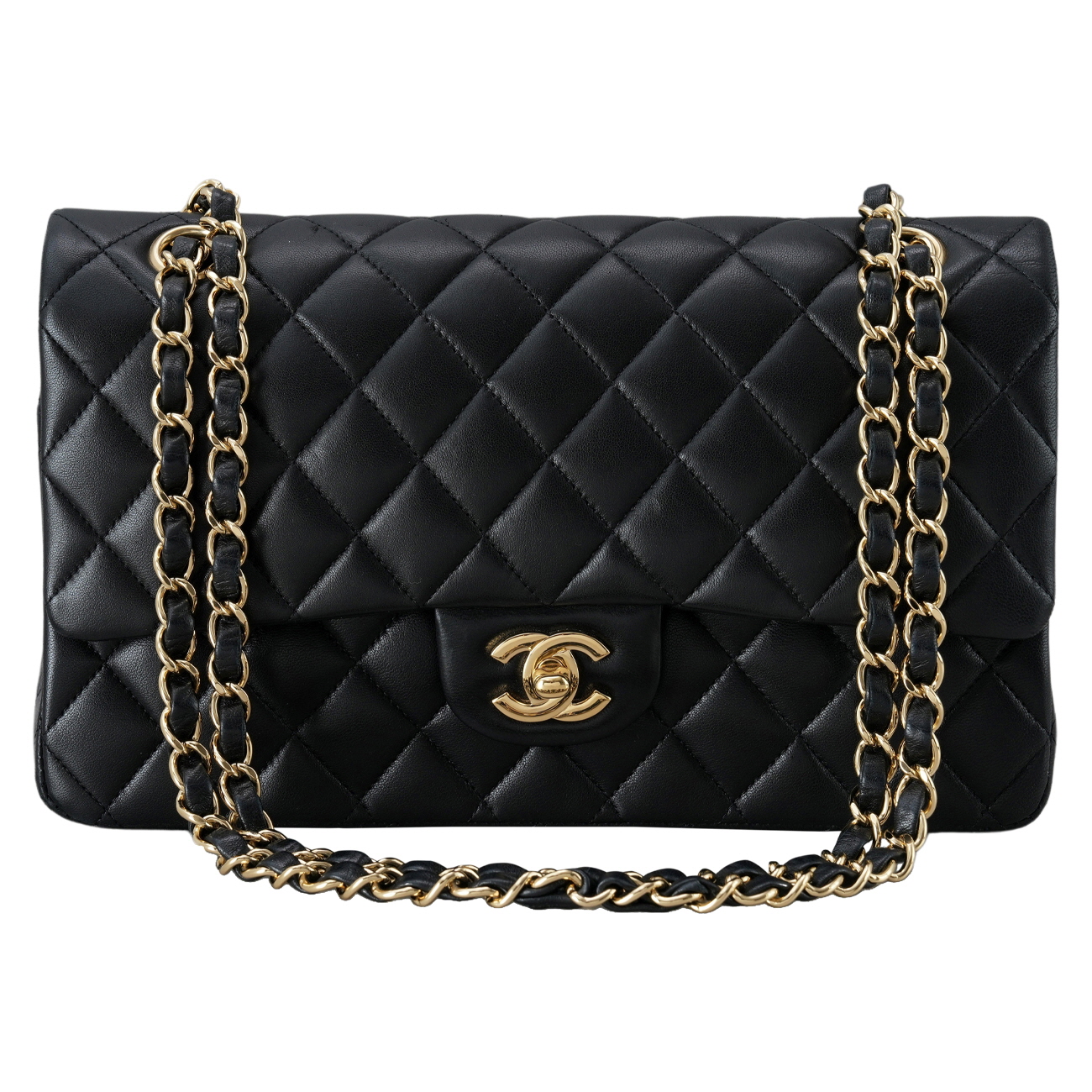 CHANEL(USED)샤넬 램스킨 클래식 미듐 플랩백
