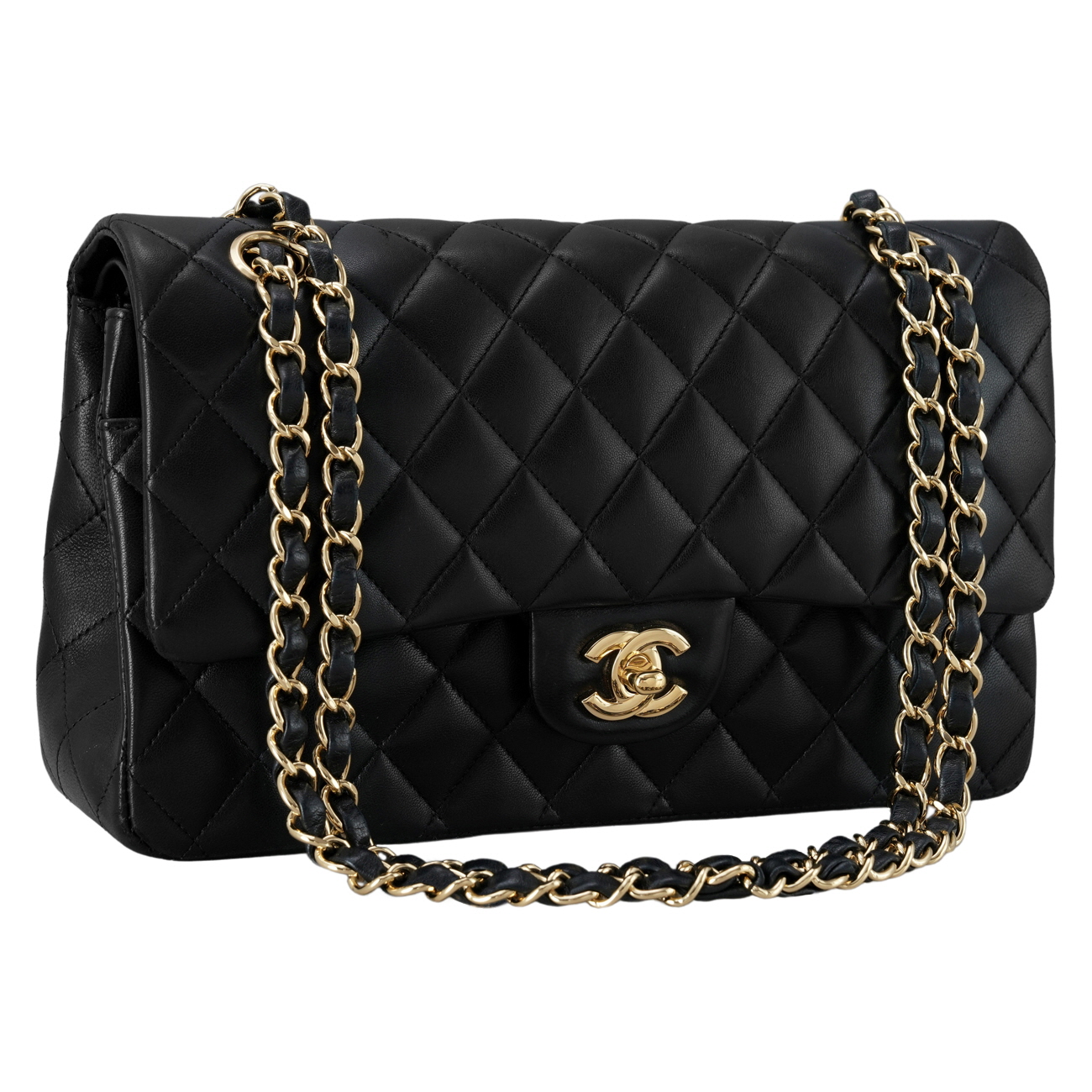 CHANEL(USED)샤넬 램스킨 클래식 미듐 플랩백