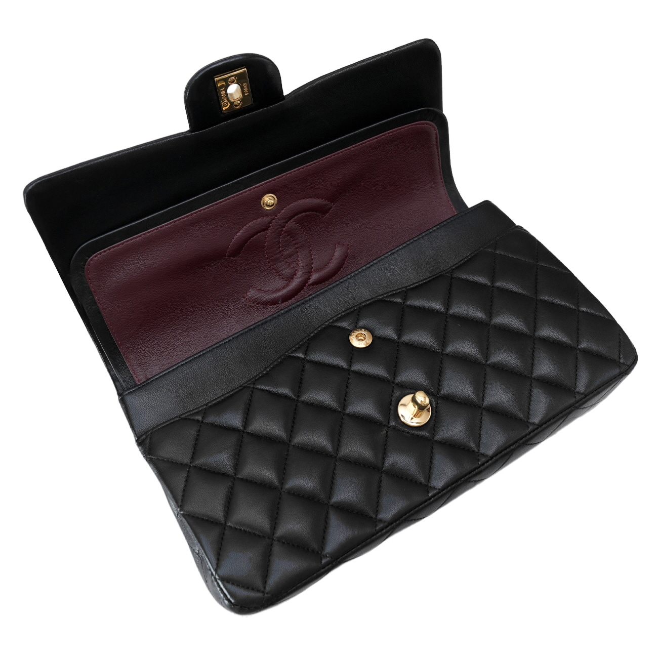 CHANEL(USED)샤넬 램스킨 클래식 미듐 플랩백
