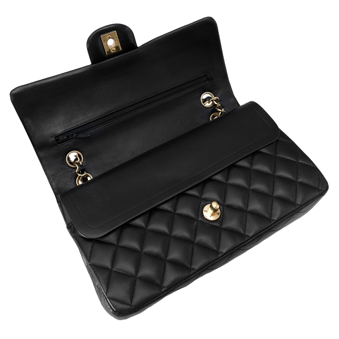 CHANEL(USED)샤넬 램스킨 클래식 미듐 플랩백